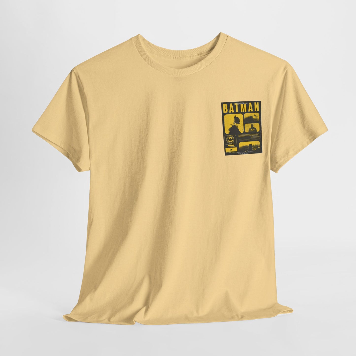 Minimal Vintage Batman Unisex Heavy Cotton Tee - Retro Comic Style