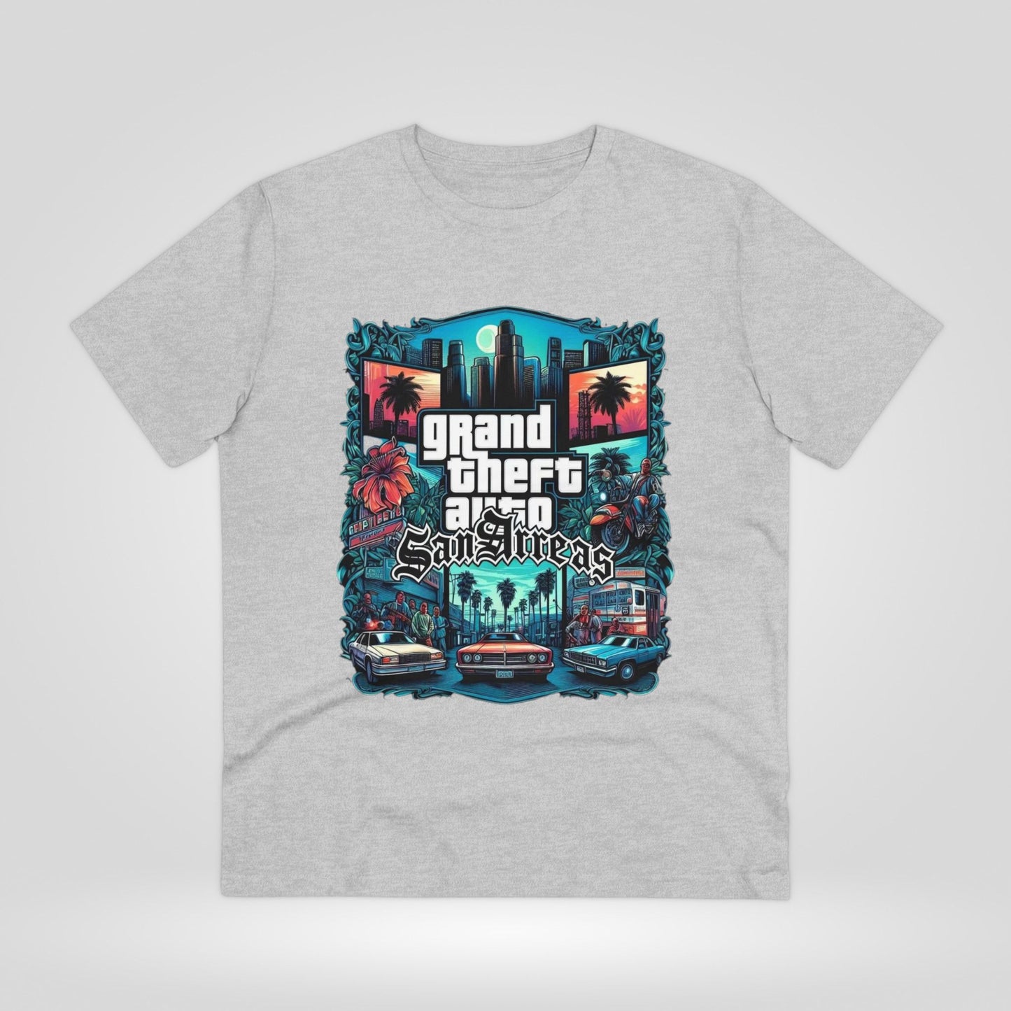 Retro GTA-Inspired Unisex T-Shirt, Gamer Gift, Casual Wear, Streetwear, Urban Style, Cool Graphic Tee - Roe Creation