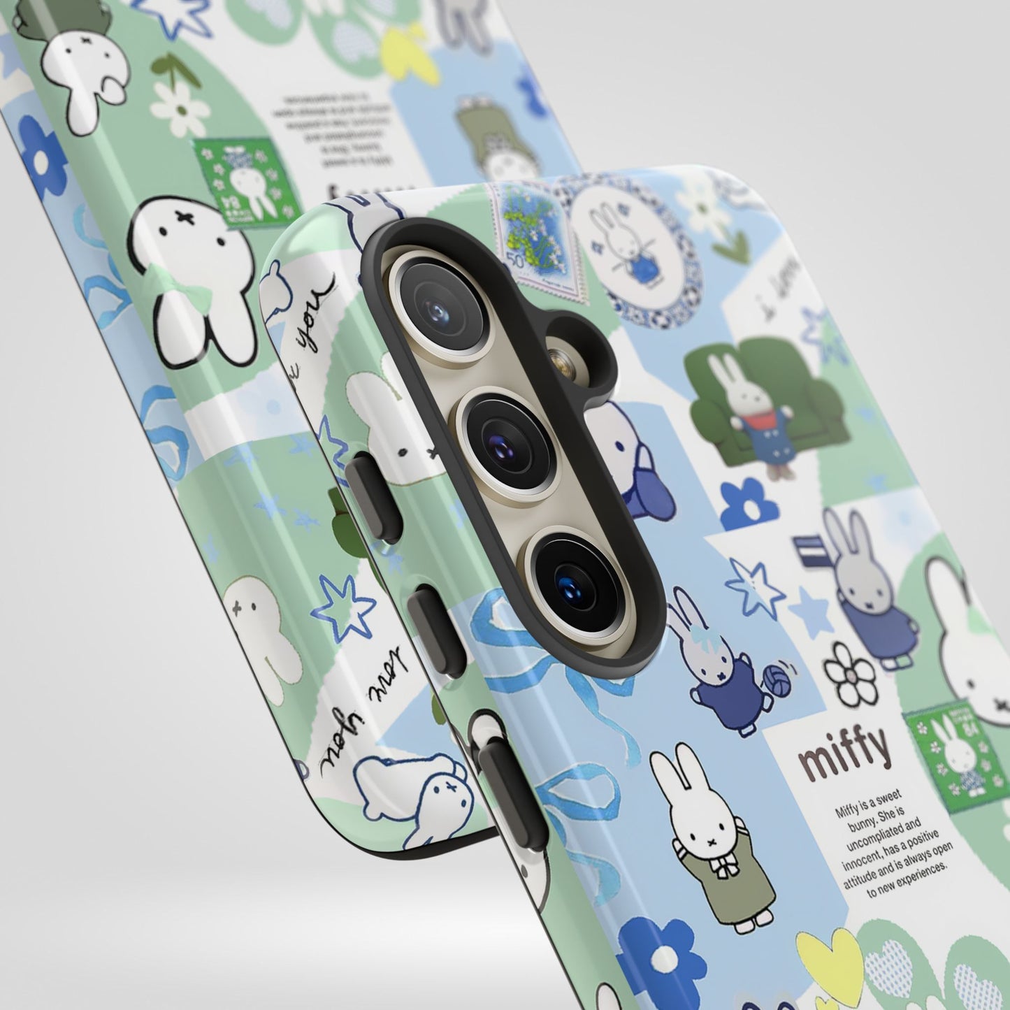 Cute Miffy Tough Phone Case - iPhone, Samsung Stylish Design for Bunny Lovers