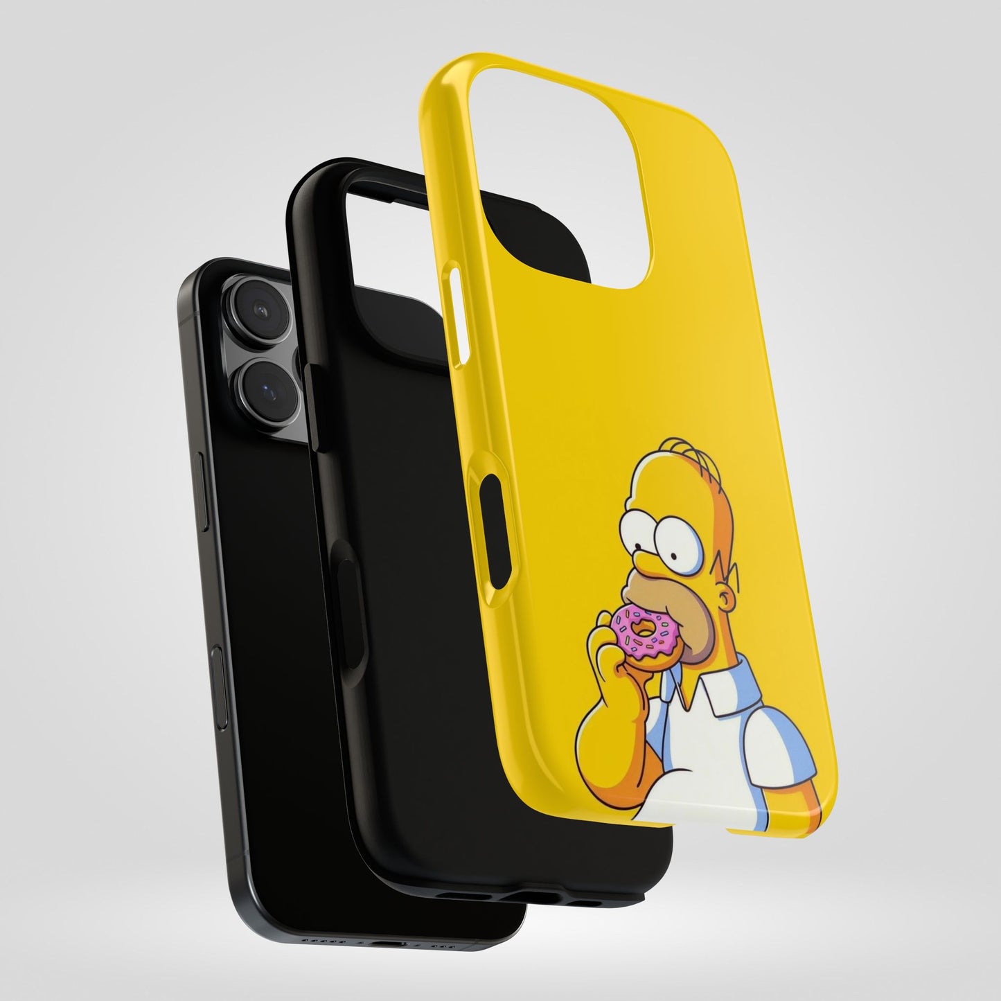 Homer Simpson Phone Case - iPhone, Samsung, Unique Protection for Fans, Cartoon Phone Cover, Gift for Simpsons Lovers, Durable Tough Case