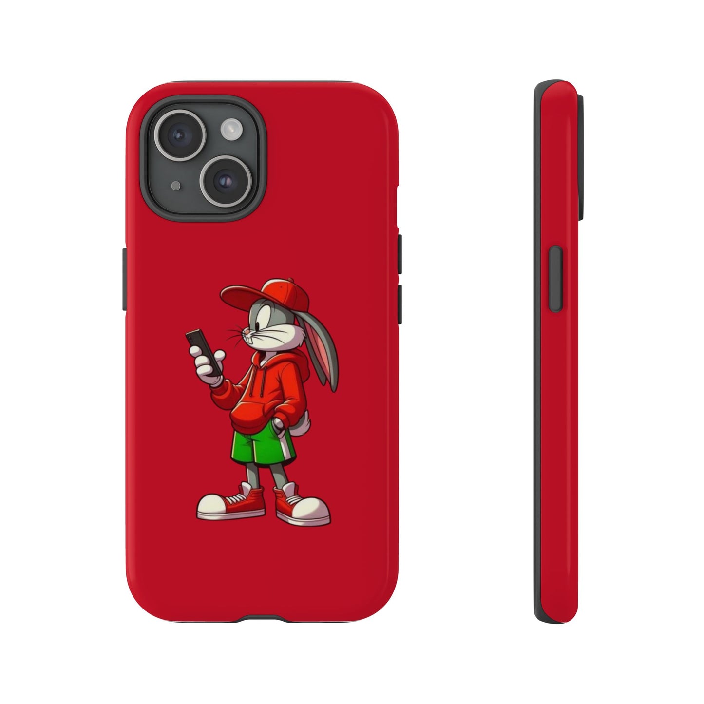 Bugs Bunny Cartoon Character Phone Case - Tough Cases Featuring Stylish Rabbit Design.