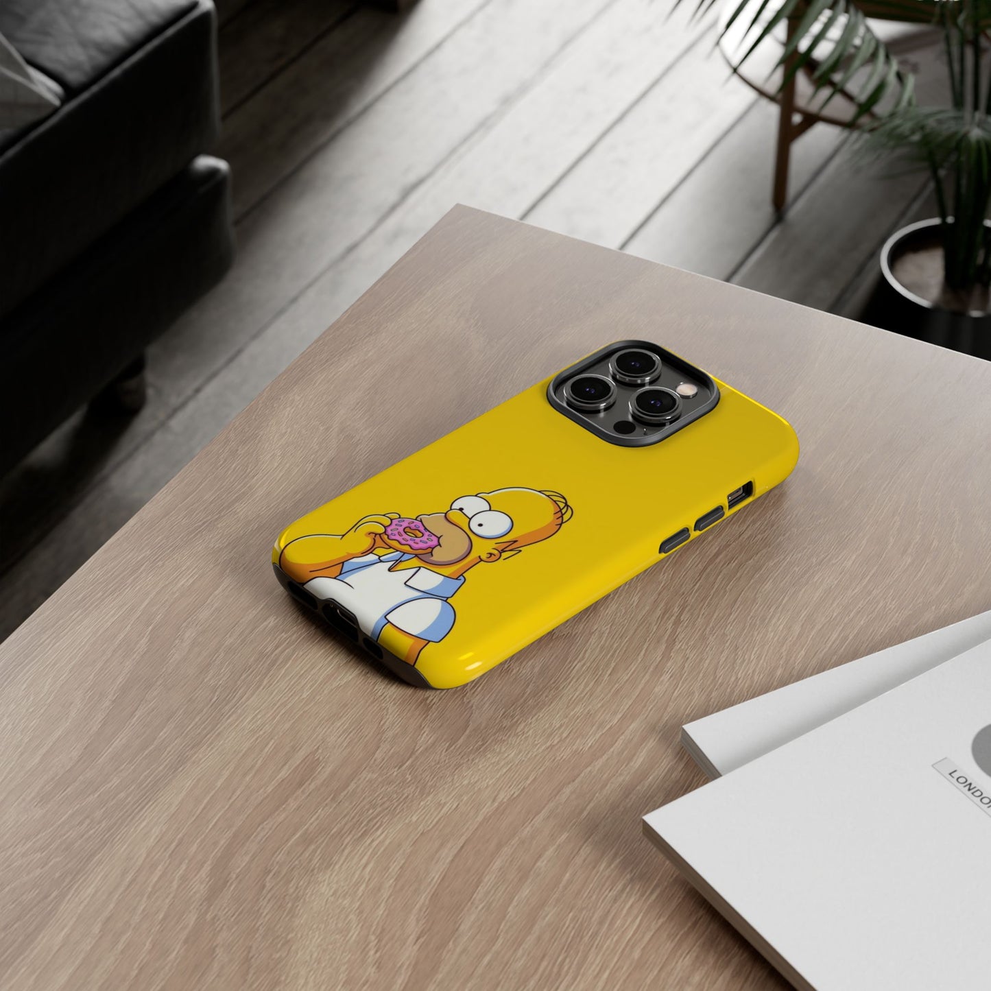 Homer Simpson Phone Case - iPhone, Samsung, Unique Protection for Fans, Cartoon Phone Cover, Gift for Simpsons Lovers, Durable Tough Case