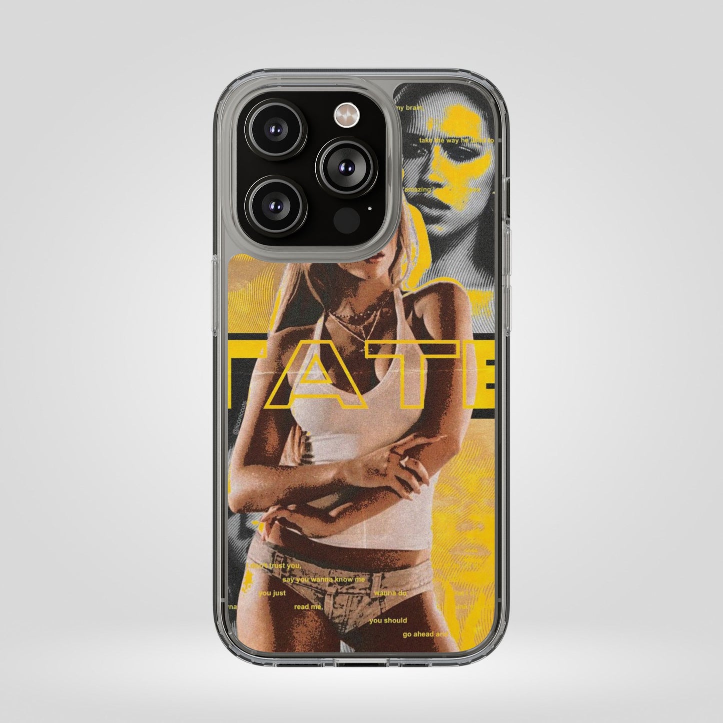 Funky Graphic Clear iPhone & Samsung Case - Stylish Protection for Trendsetters