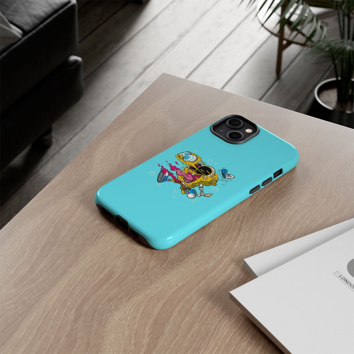 Funny SpongeBob Tough iPhone Case – Cartoon Vibes for Kids & Adults