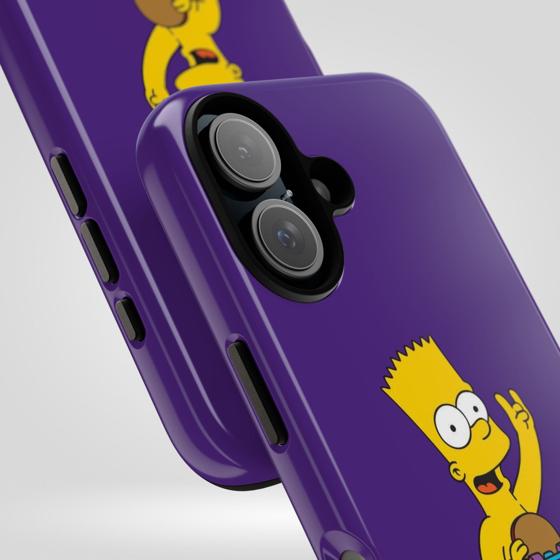 Fun Bart Simpson Skateboard Phone Case - Tough and Stylish - Roe Creation
