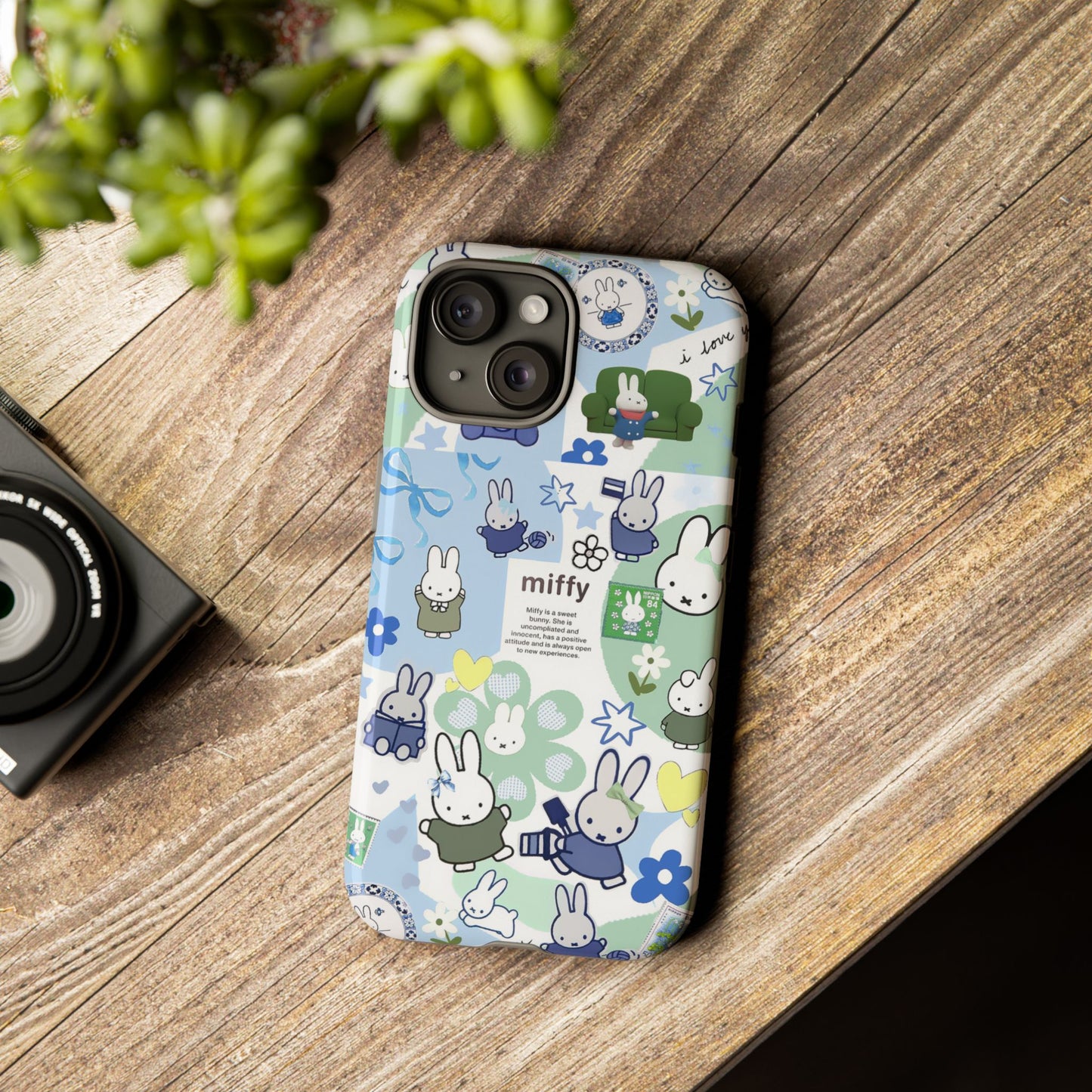Cute Miffy Tough Phone Case - iPhone, Samsung Stylish Design for Bunny Lovers