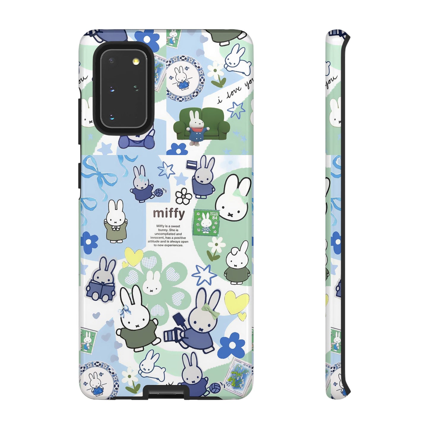 Cute Miffy Tough Phone Case - iPhone, Samsung Stylish Design for Bunny Lovers