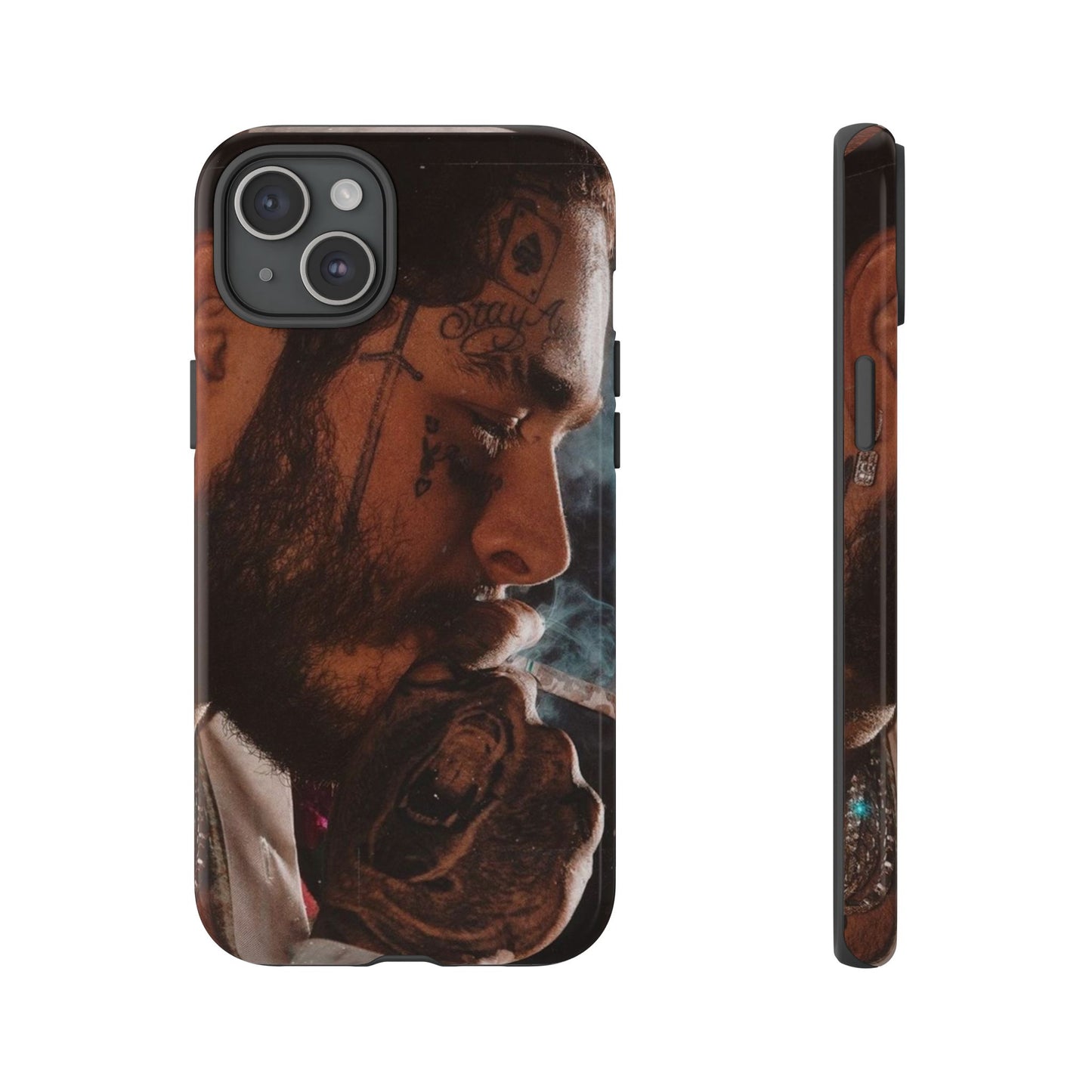 Post Malone Tough Cases for Fans - Artistic Phone Case with Smoky Vibe