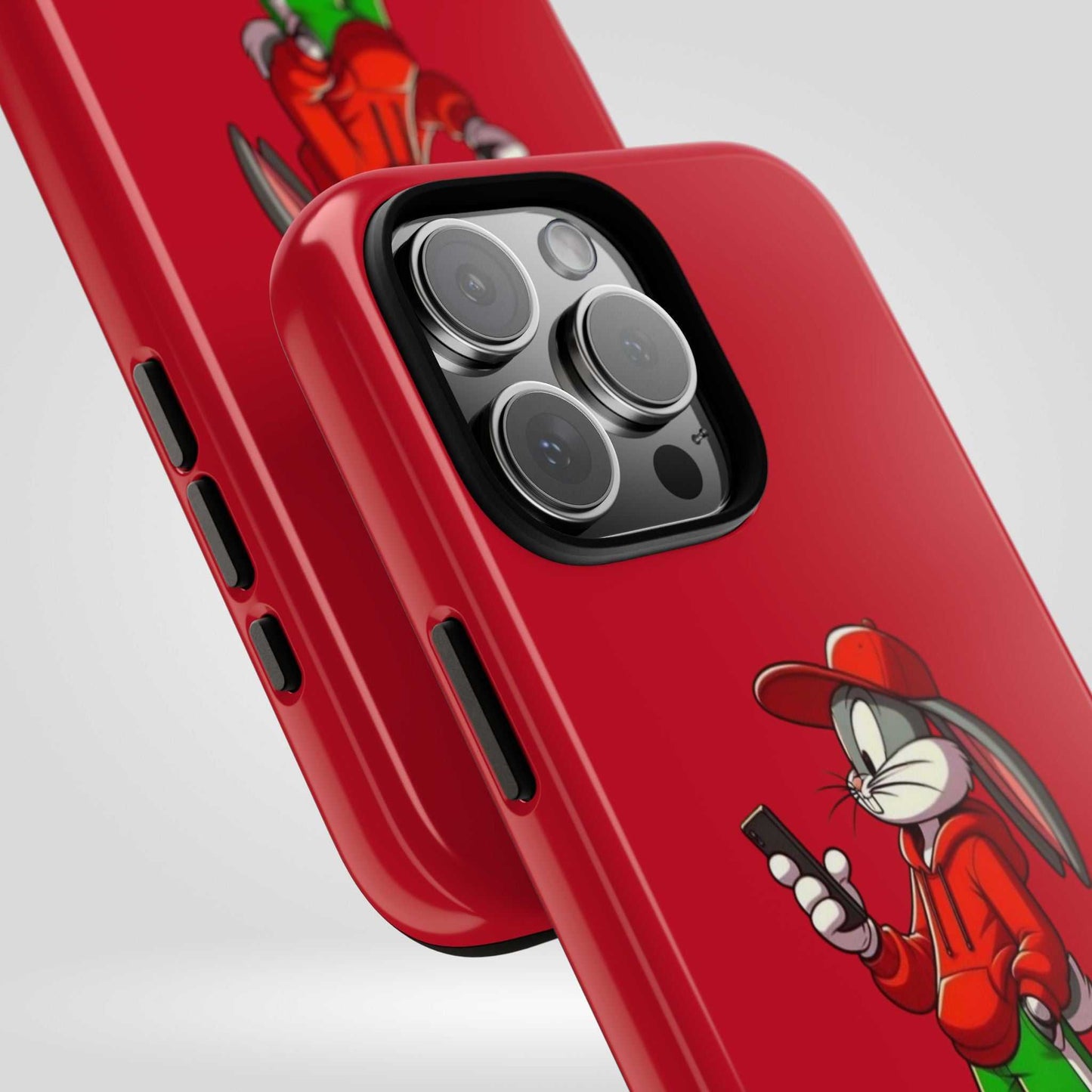 Bugs Bunny Cartoon Character Phone Case - Tough Cases Featuring Stylish Rabbit Design.