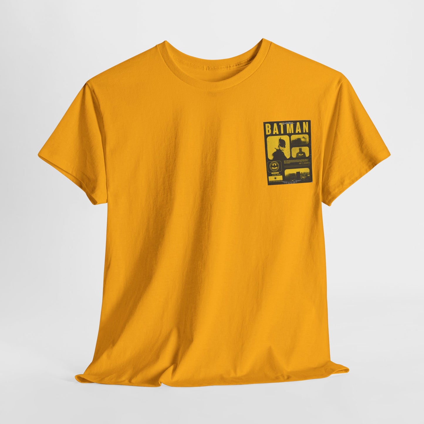 Minimal Vintage Batman Unisex Heavy Cotton Tee - Retro Comic Style