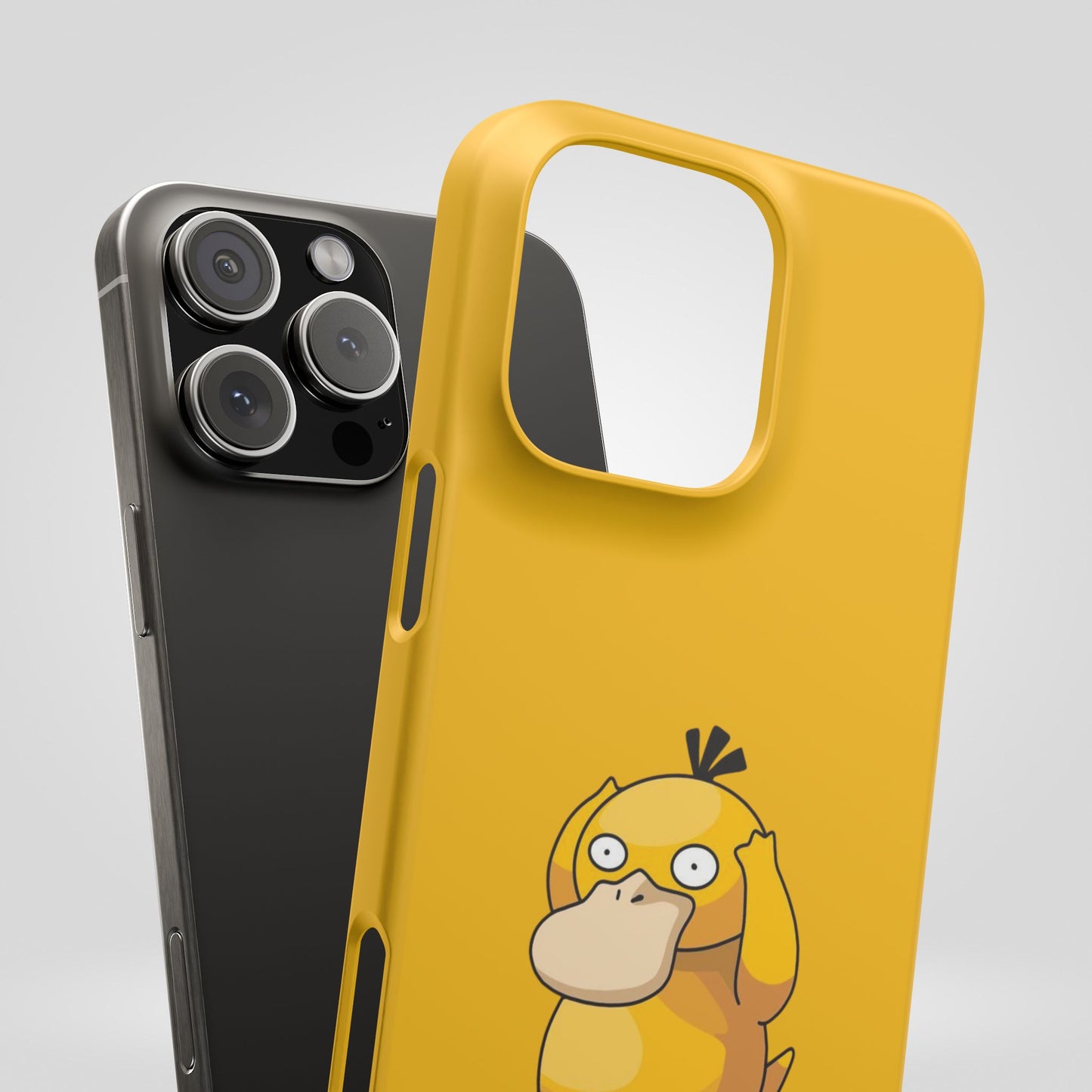 Psyduck Pokemon Snap Phone Cases, Yellow, Cartoon - iPhone, Samsung