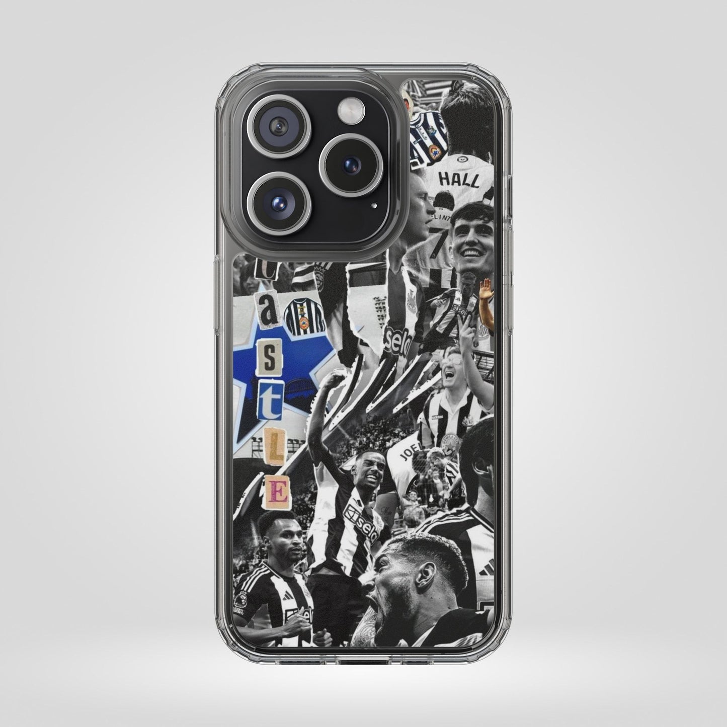 Newcastle United Clear iPhone Case - Fan Merchandise for Sports Enthusiasts