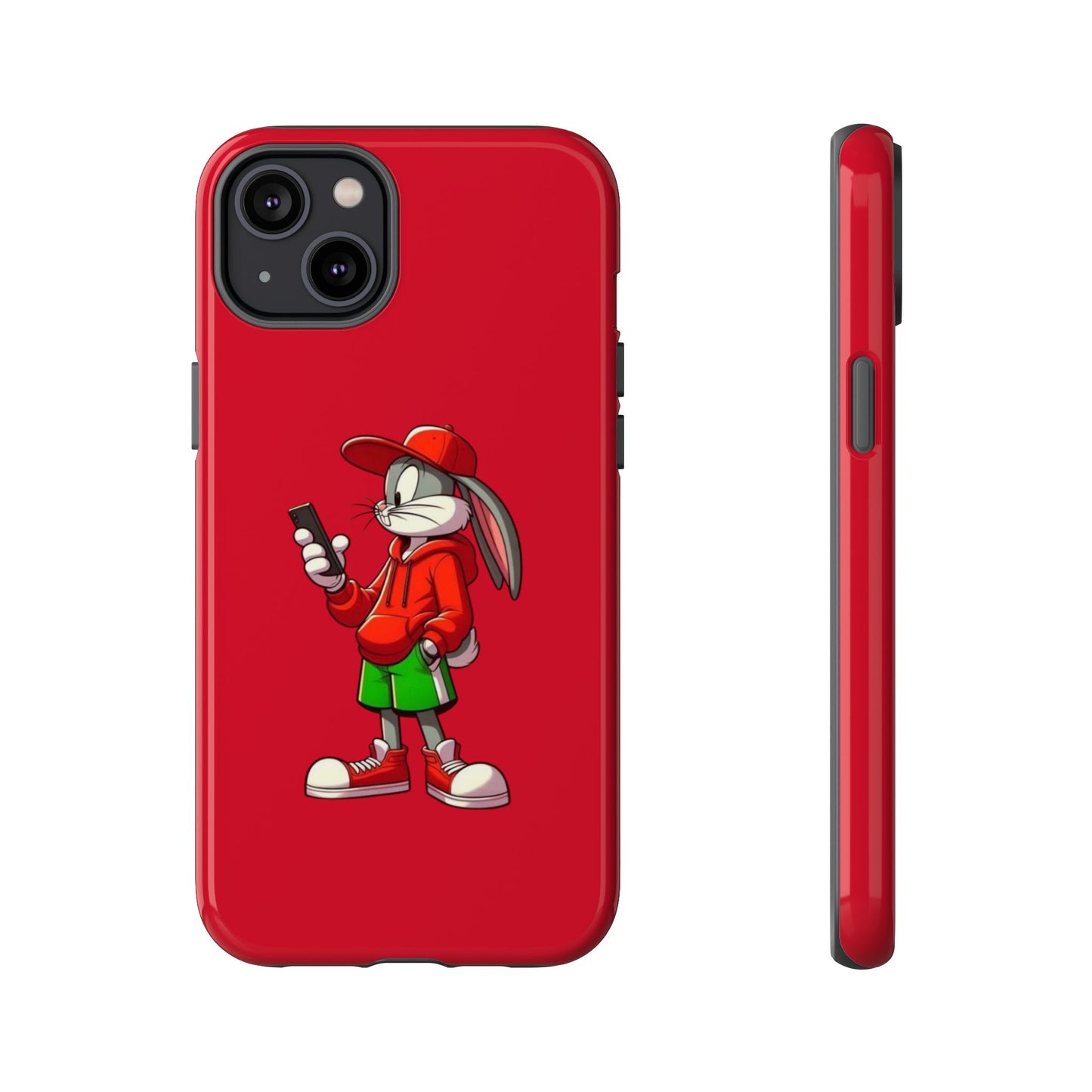 Bugs Bunny Cartoon Character Phone Case - Tough Cases Featuring Stylish Rabbit Design.