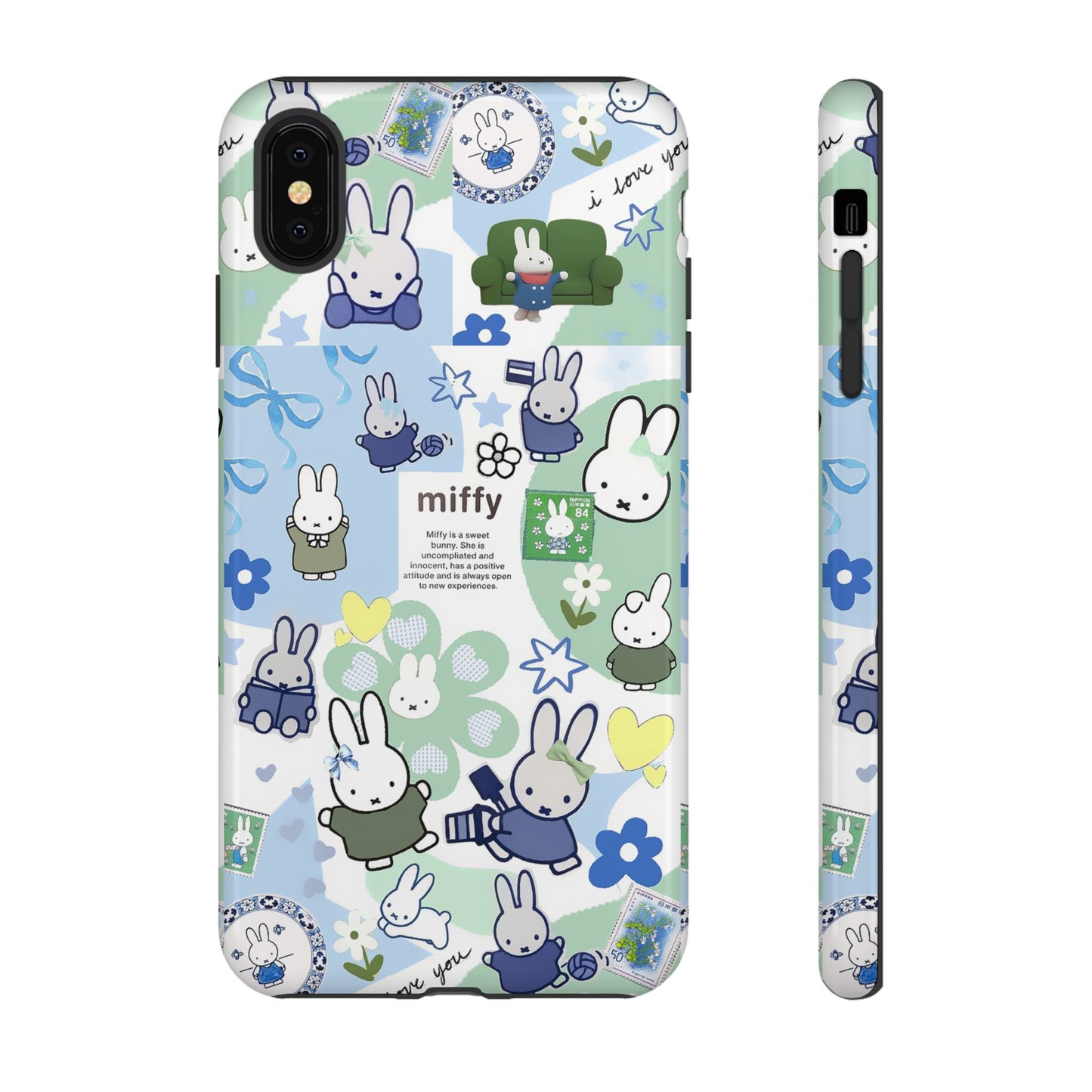 Cute Miffy Tough Phone Case - iPhone, Samsung Stylish Design for Bunny Lovers