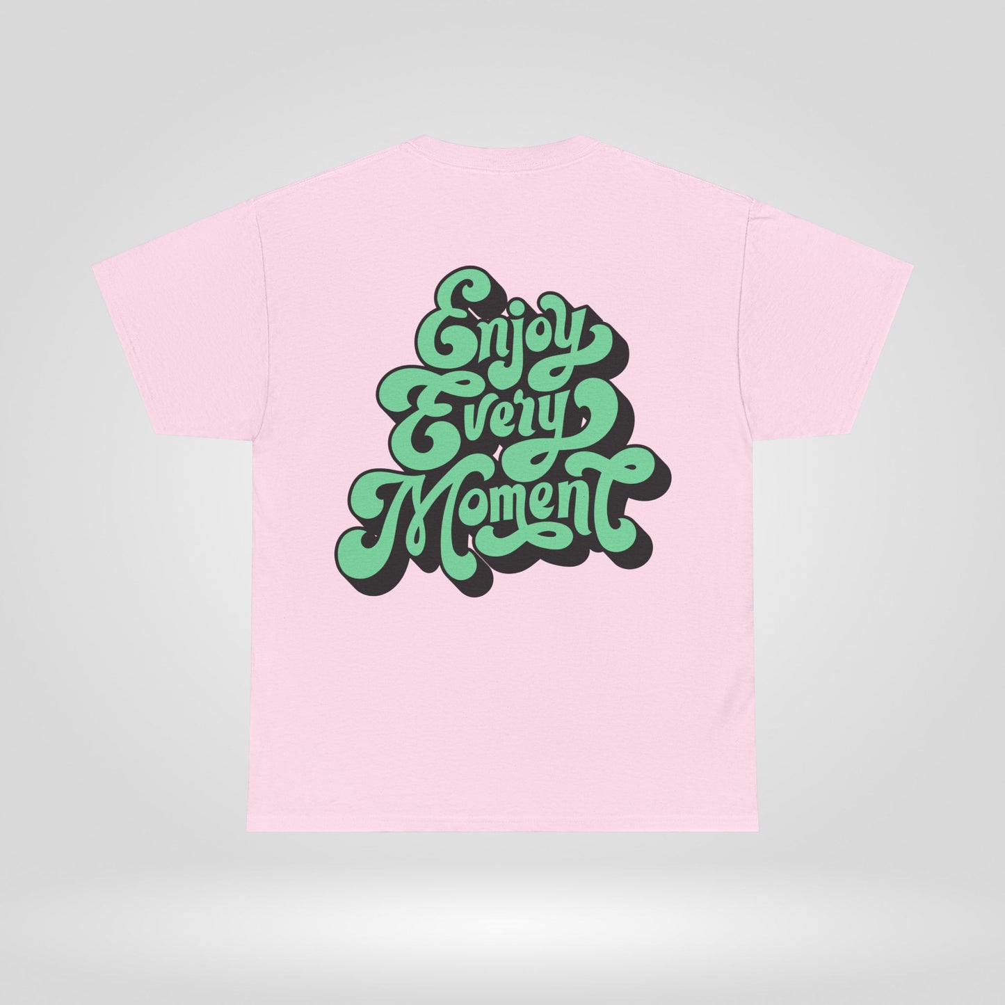 Enjoy Every Moment Unisex Heavy Cotton Tee - Casual Comfort Tee, Graphic Shirt, Everyday Wear, Gift for Friends, Minimalist Style