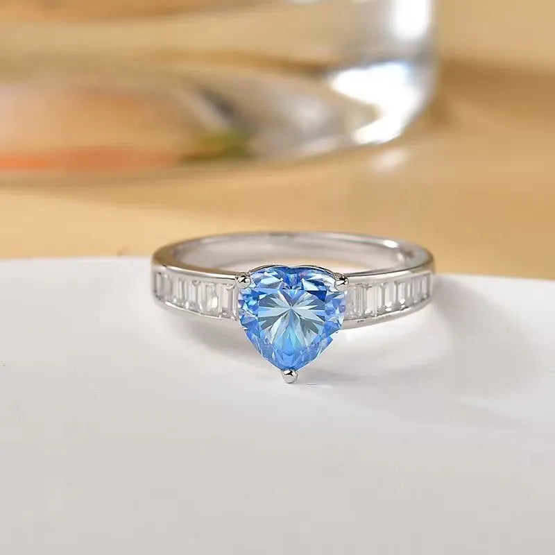 2 Carat Moissanite 925 Sterling Silver Ring - Roe Creation