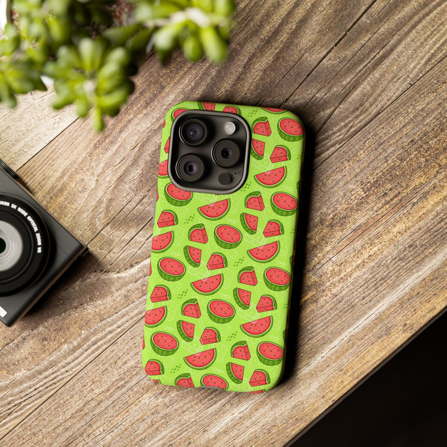 Watermelon Tough iPhone Case – Vibrant Fruit Phone Cover for Summer Vibes - Roe Creation