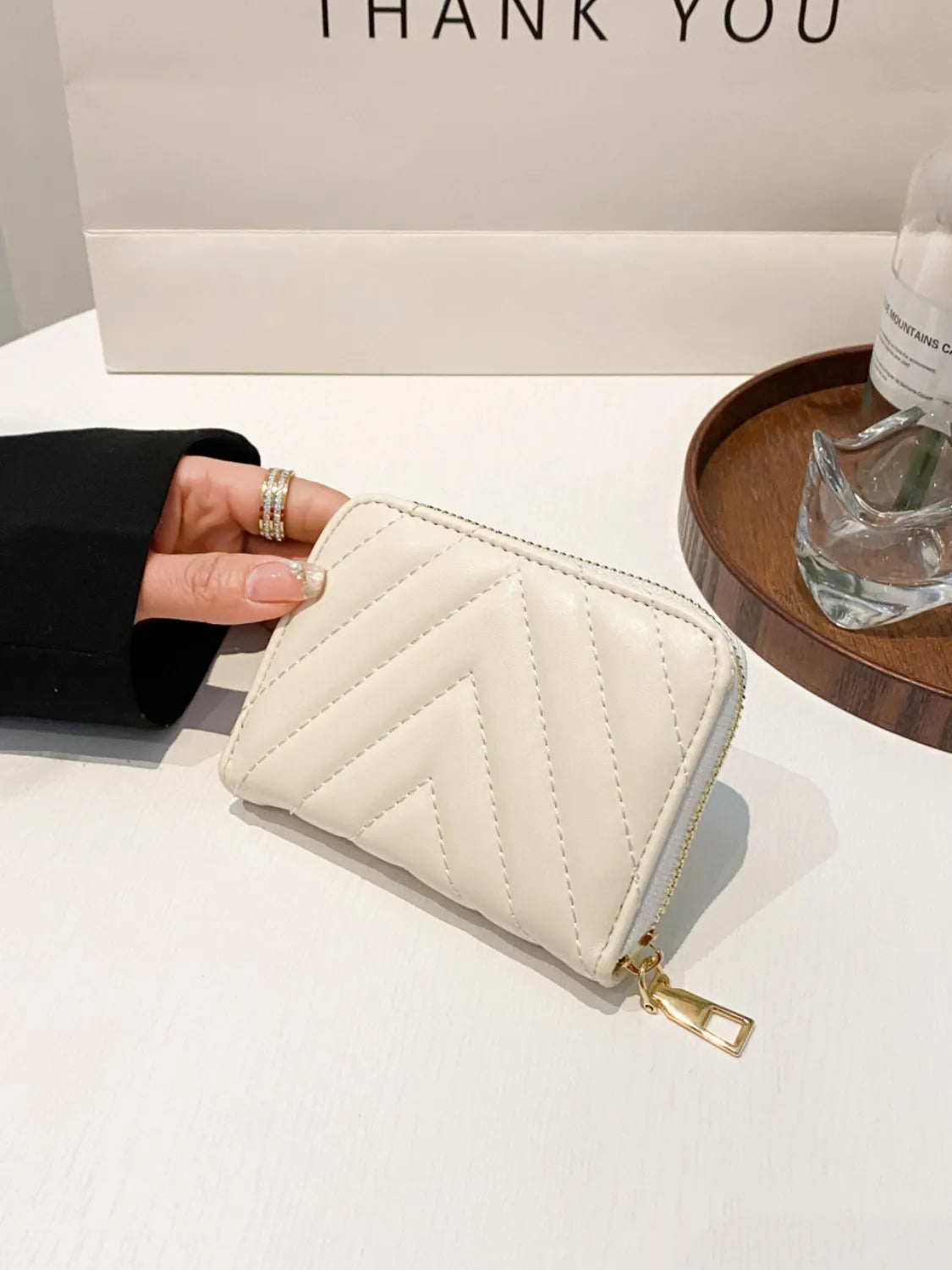 PU leather Solid Color Wallet - Roe Creation