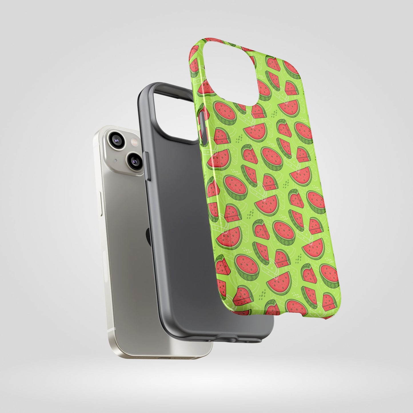 Watermelon Tough iPhone Case – Vibrant Fruit Phone Cover for Summer Vibes - Roe Creation