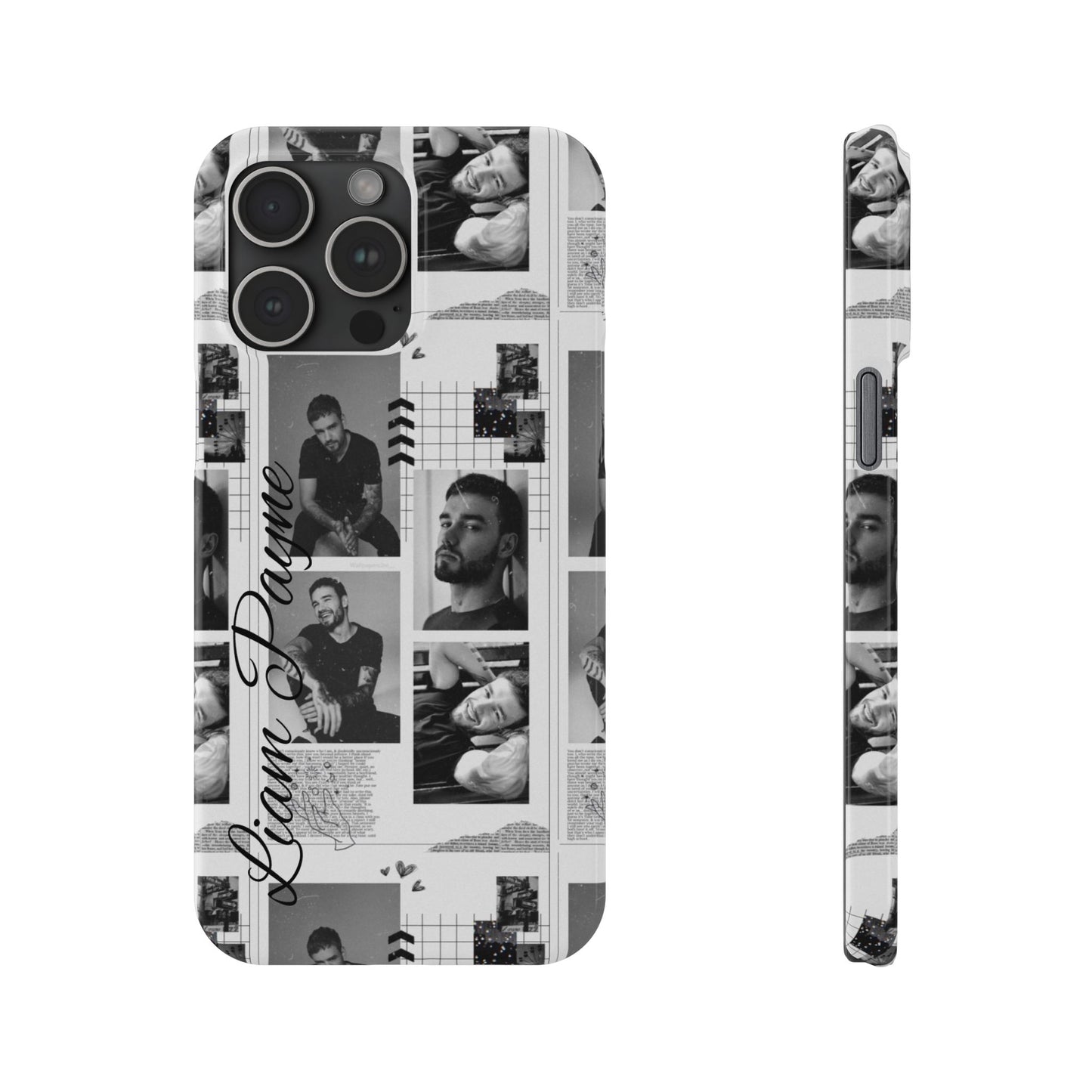 Liam Payne Slim Phone Case - Personalised Collage Design