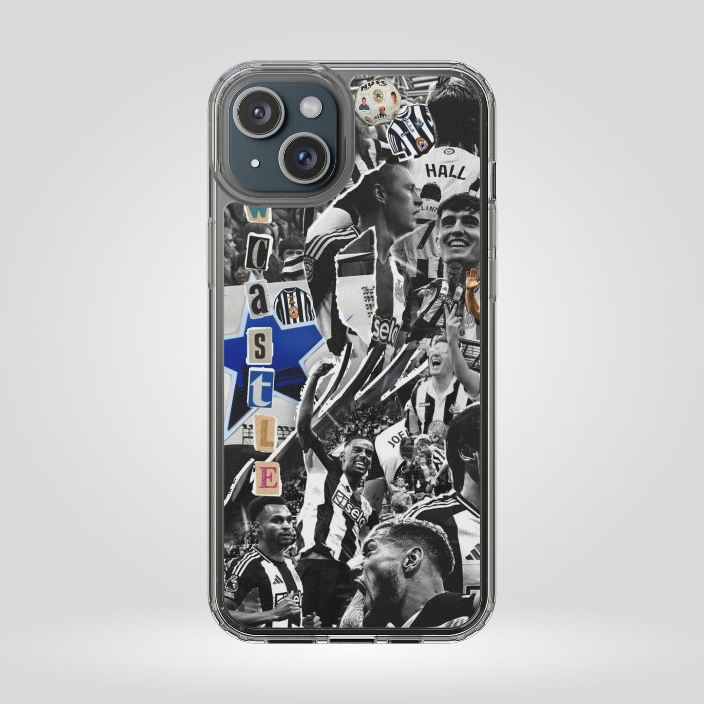 Newcastle United Clear iPhone Case - Fan Merchandise for Sports Enthusiasts