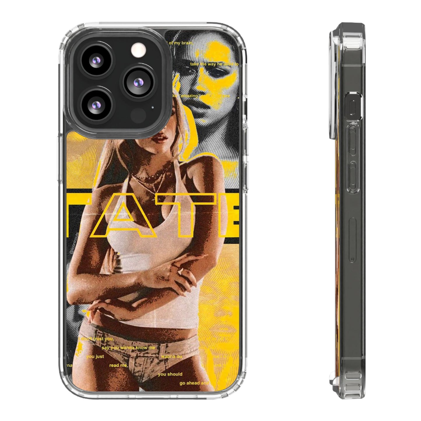 Funky Graphic Clear iPhone & Samsung Case - Stylish Protection for Trendsetters