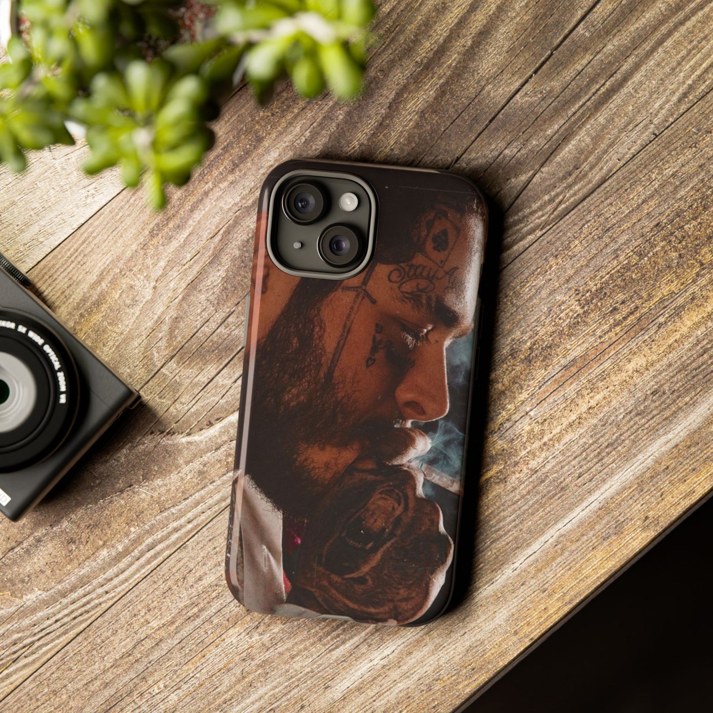 Post Malone Tough Cases for Fans - Artistic Phone Case with Smoky Vibe