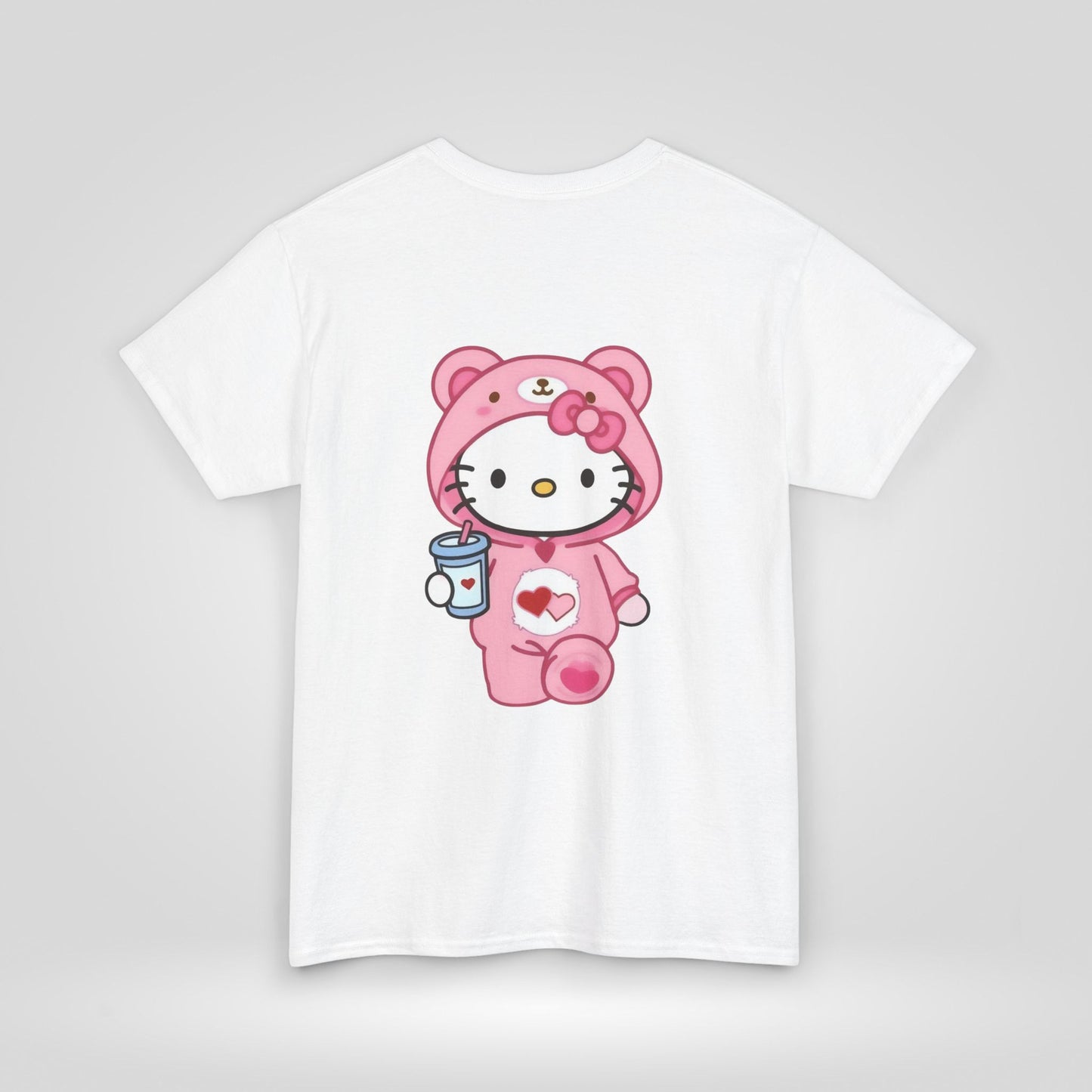 Cute Hello Kitty Unisex Heavy Cotton Tee - Perfect for Kids and Fans of Pop Culture - Roe Creation