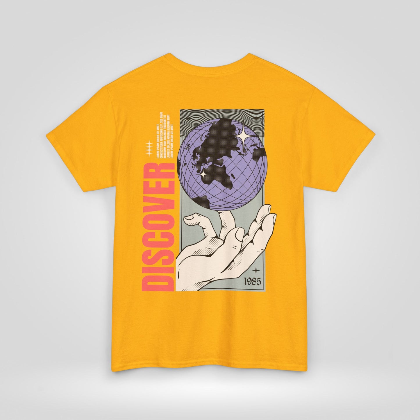 Discover Unisex Heavy Cotton Tee - Inspirational Global Design