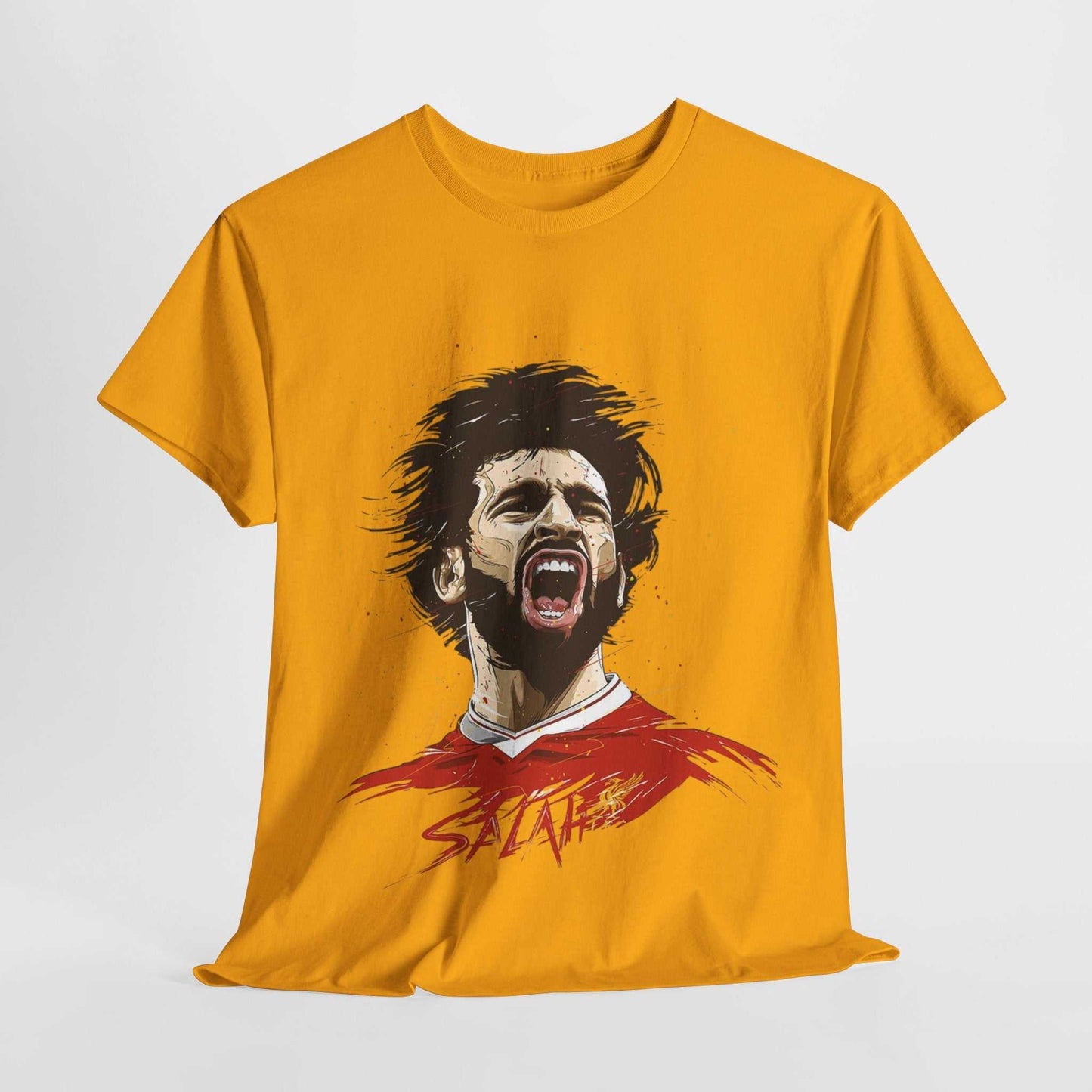 Mohammed Salah Unisex Heavy Cotton Tee - For Liverpool Fans - Roe Creation