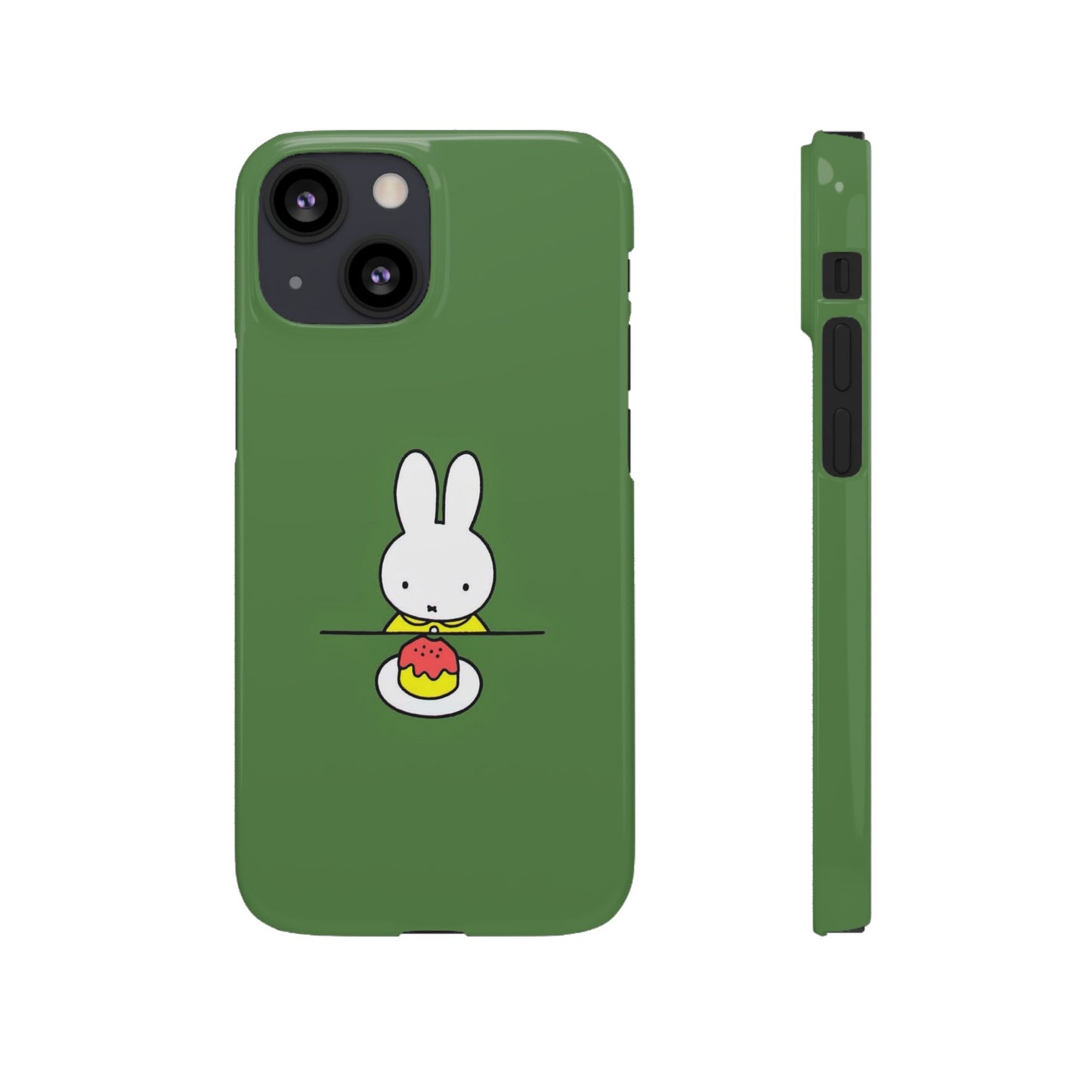 Miffy Phone Case, Snap Case, Green Miffy - iPhone, Samsung