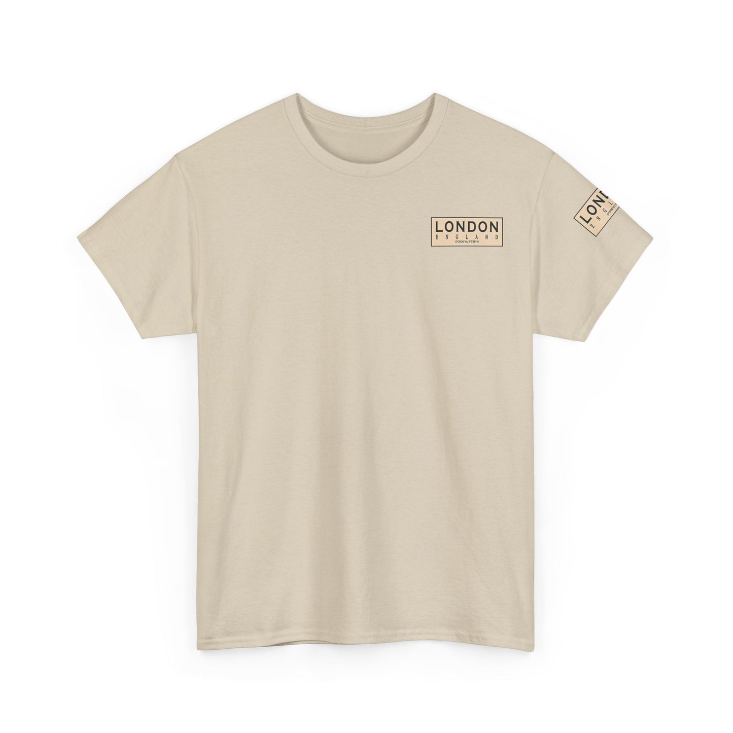 London Map Unisex Heavy Cotton Tee - Casual City Style - Roe Creation