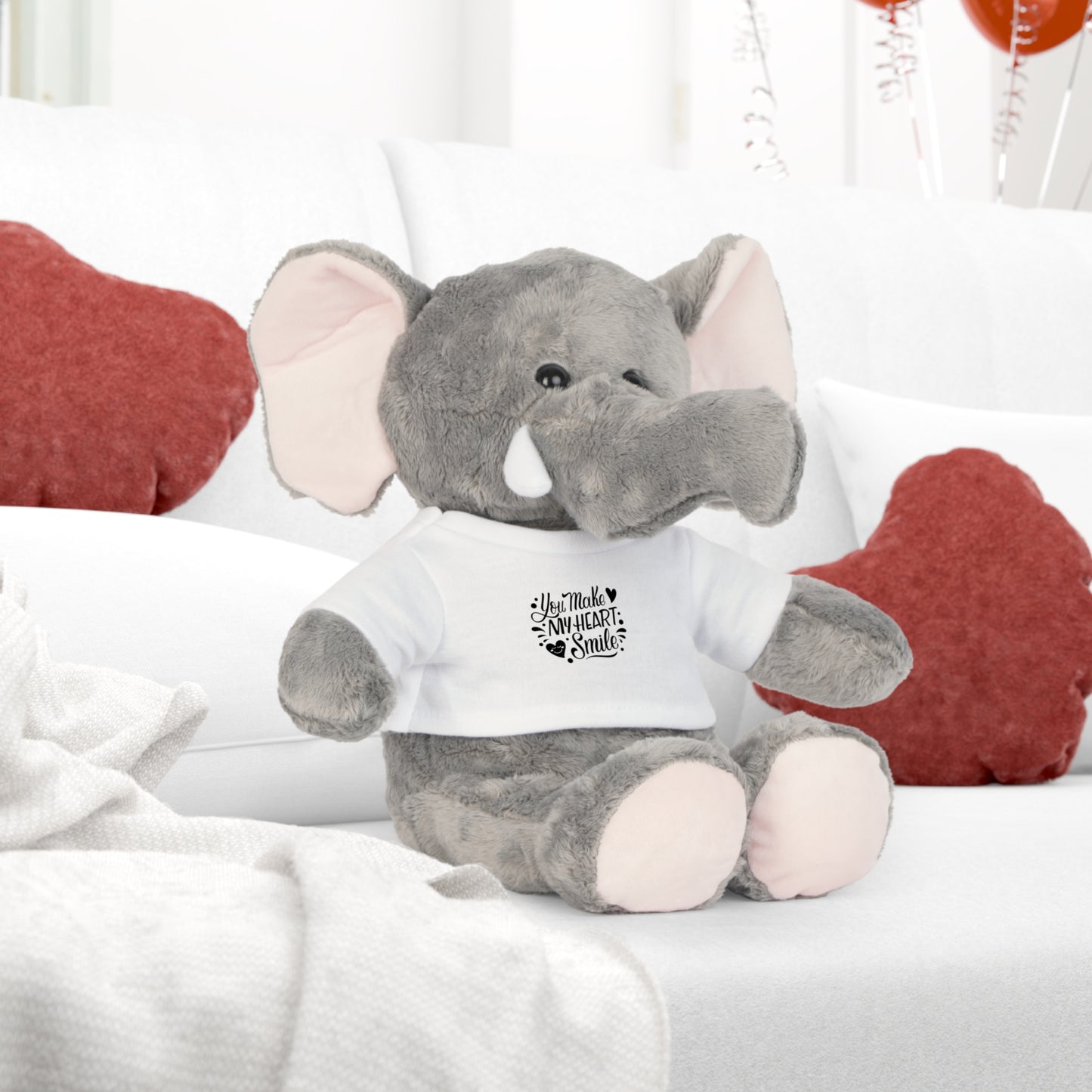 You Make My Heart Smile Plush Toy with T-Shirt Gift