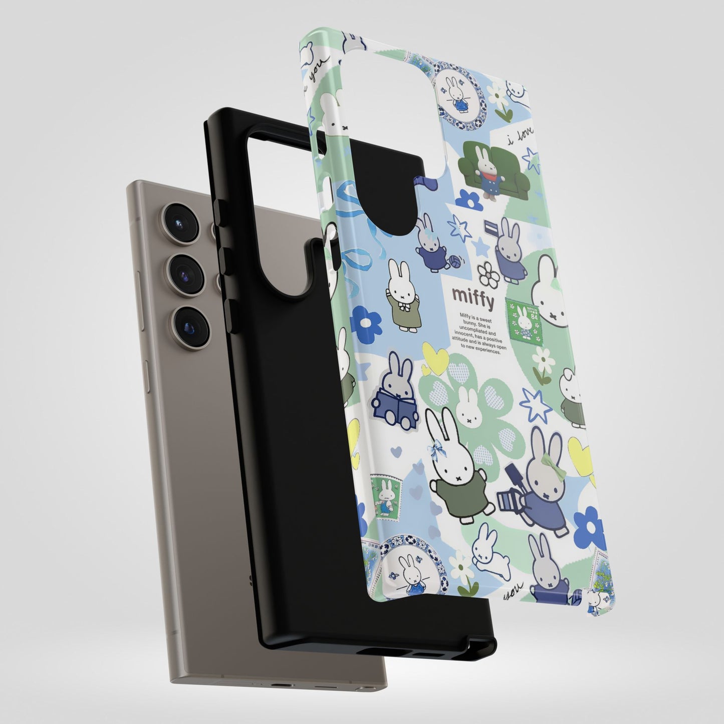 Cute Miffy Tough Phone Case - iPhone, Samsung Stylish Design for Bunny Lovers