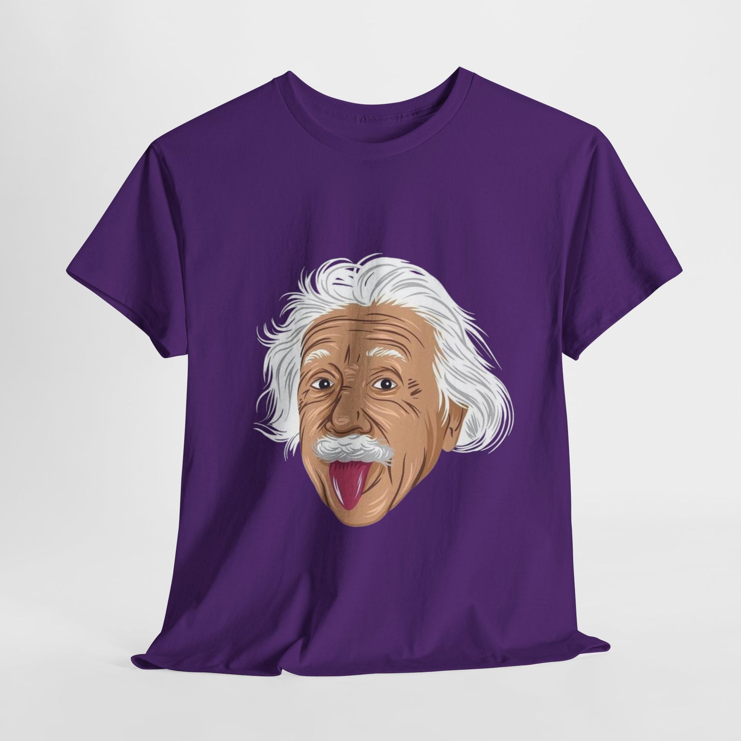 Funny Einstein Unisex Heavy Cotton Tee - Perfect for Science Lovers and Gift Giving