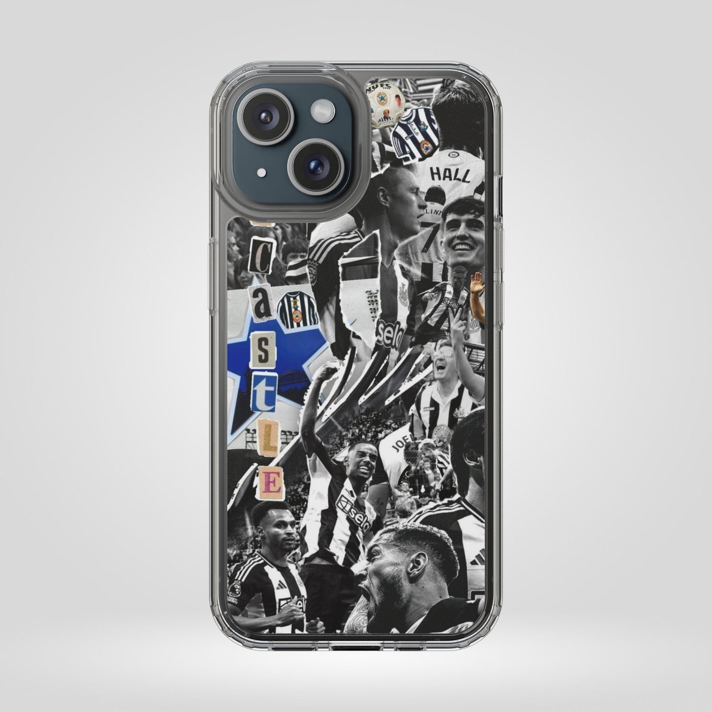 Newcastle United Clear iPhone Case - Fan Merchandise for Sports Enthusiasts