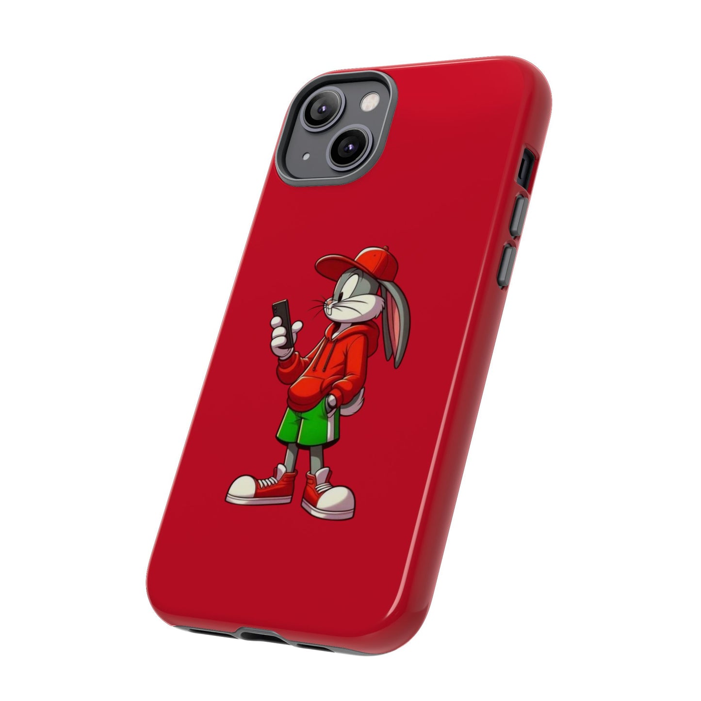 Bugs Bunny Cartoon Character Phone Case - Tough Cases Featuring Stylish Rabbit Design.
