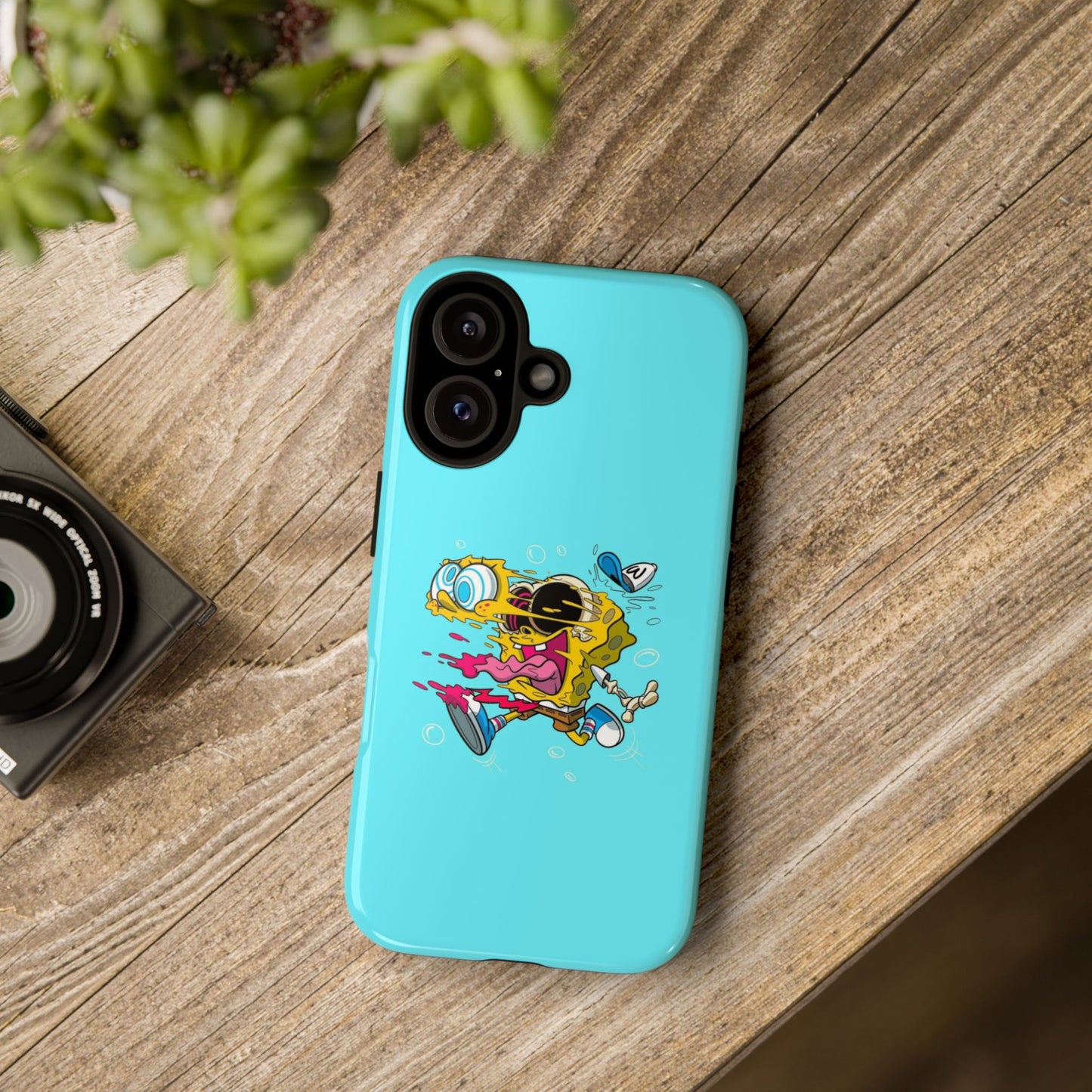 Funny SpongeBob Tough iPhone Case – Cartoon Vibes for Kids & Adults