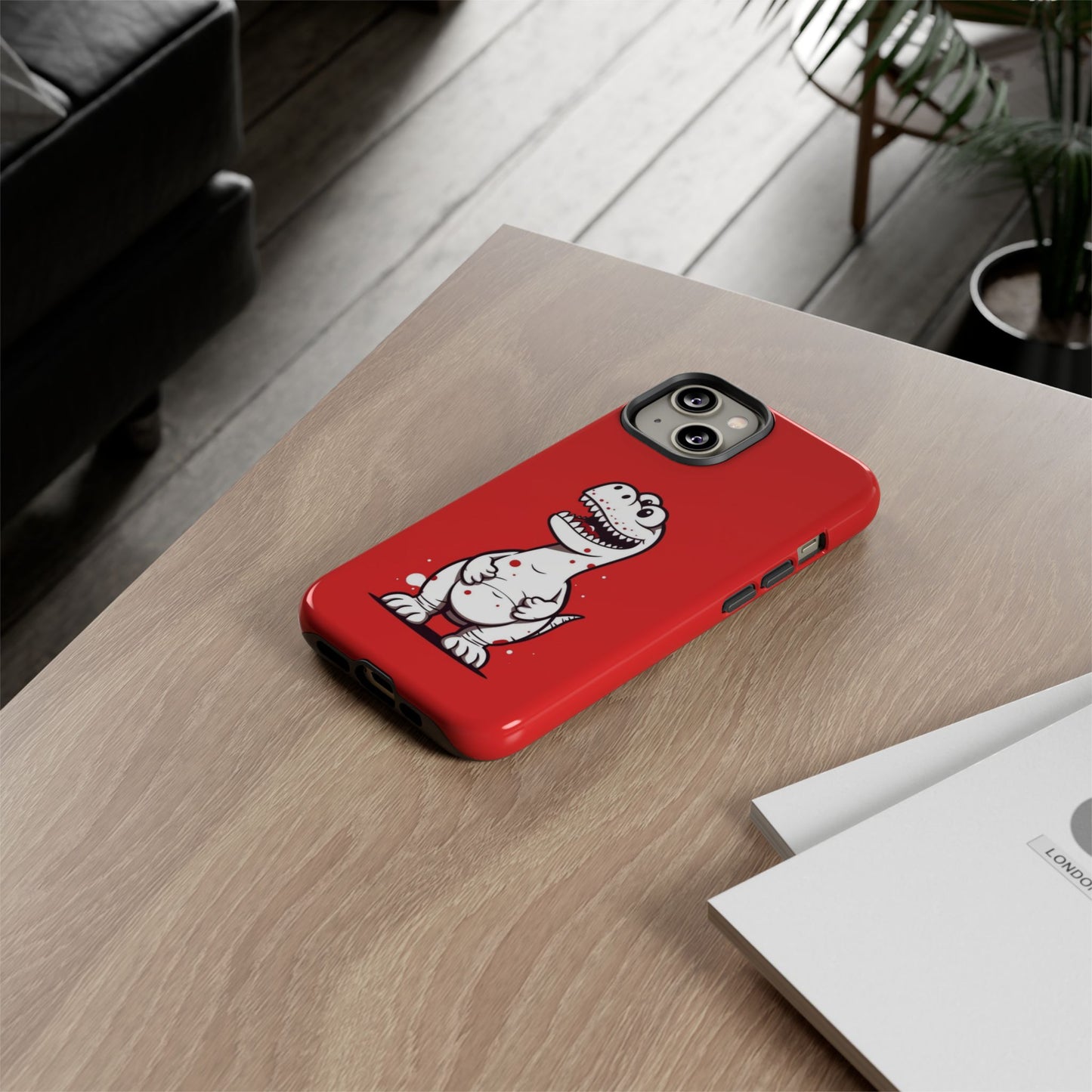Funny Dinosaur Phone Case - Tough Cases for Kids & Dino Lovers
