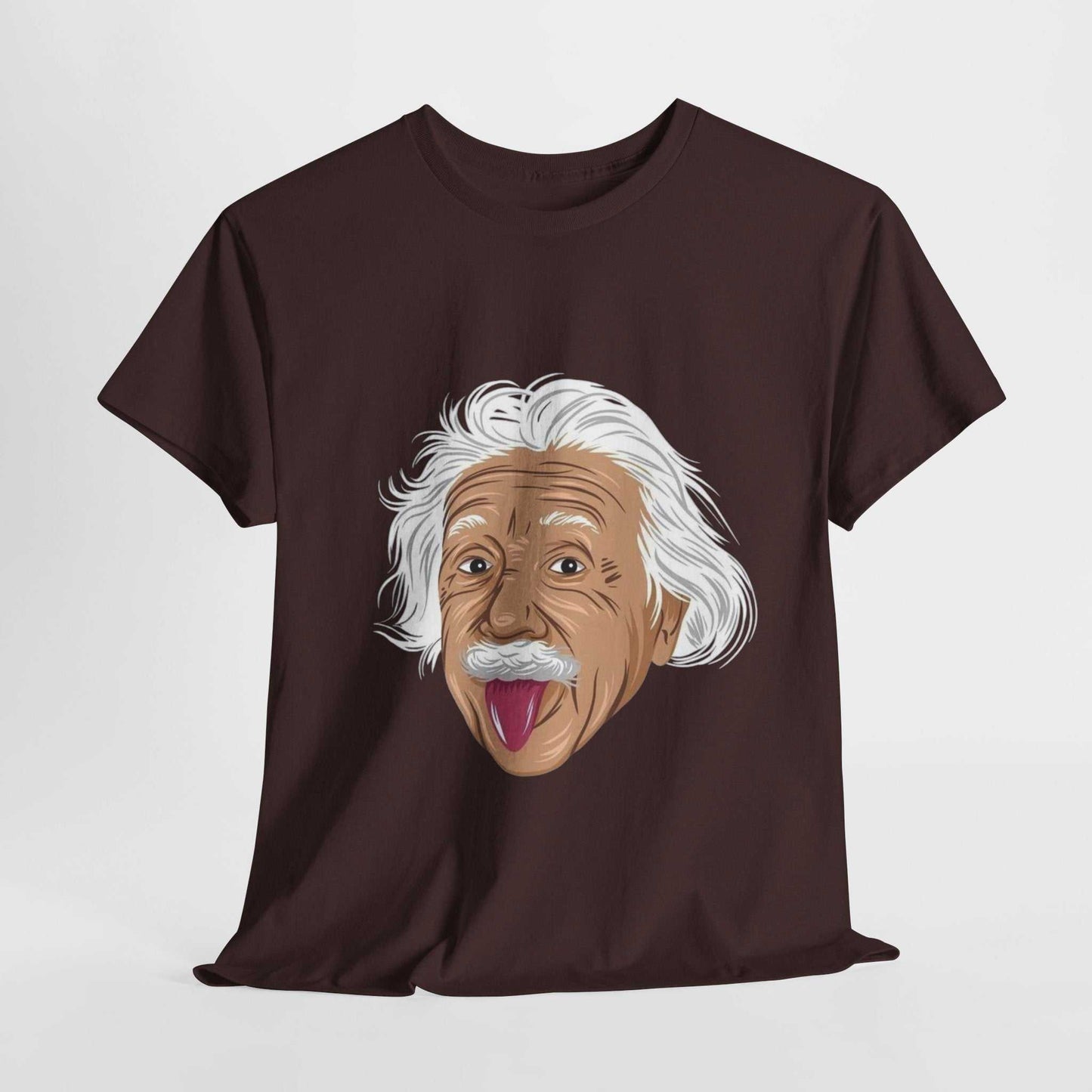 Funny Einstein Unisex Heavy Cotton Tee - Perfect for Science Lovers and Gift Giving
