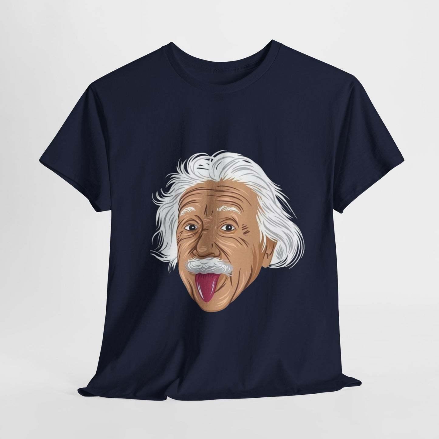Funny Einstein Unisex Heavy Cotton Tee - Perfect for Science Lovers and Gift Giving