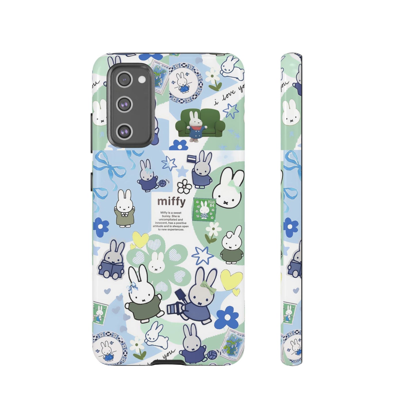 Cute Miffy Tough Phone Case - iPhone, Samsung Stylish Design for Bunny Lovers