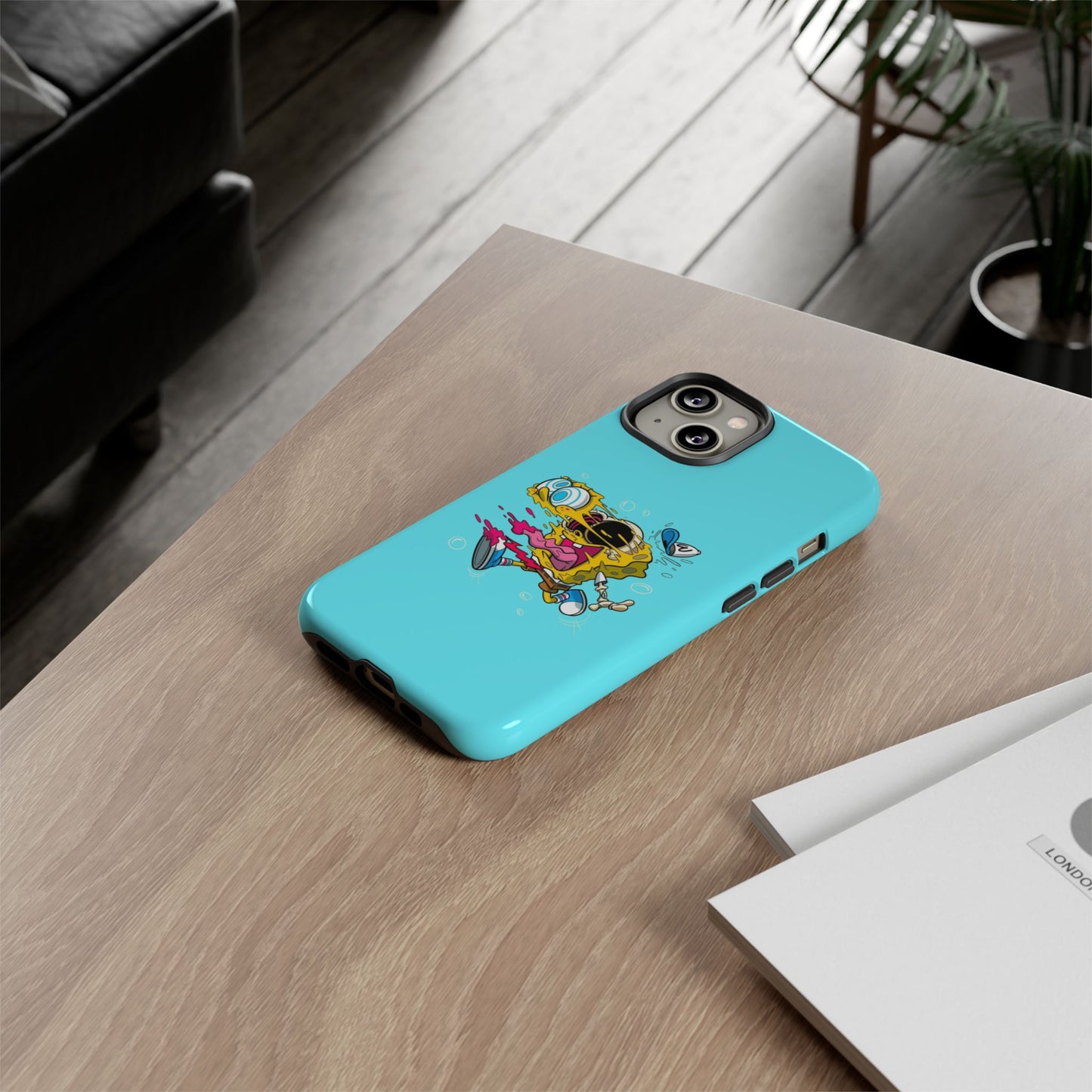 Funny SpongeBob Tough iPhone Case – Cartoon Vibes for Kids & Adults