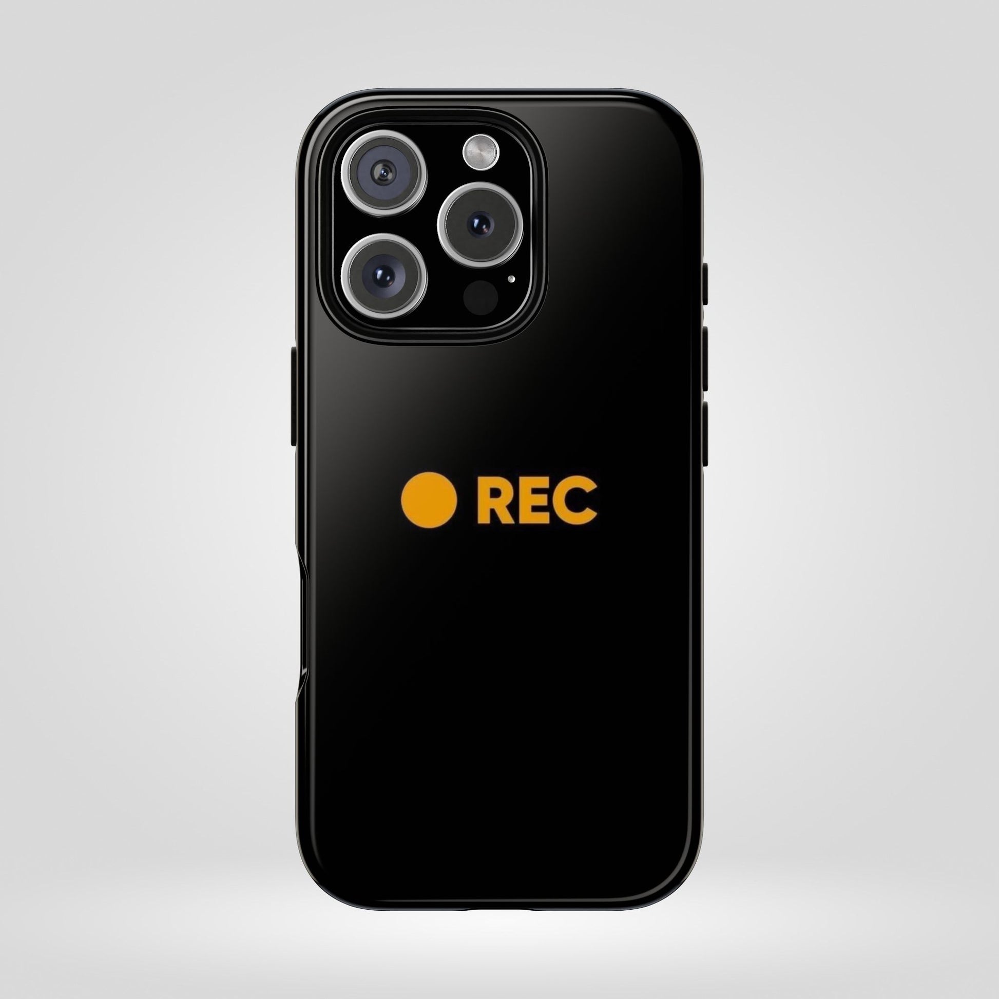 P*rn Hub Symbol Tough Cases - 'REC' Phone Case - Durable Black Design for Filmmakers and Creatives - Roe Creation