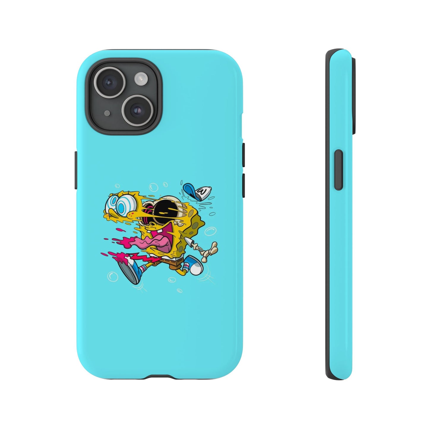 Funny SpongeBob Tough iPhone Case – Cartoon Vibes for Kids & Adults