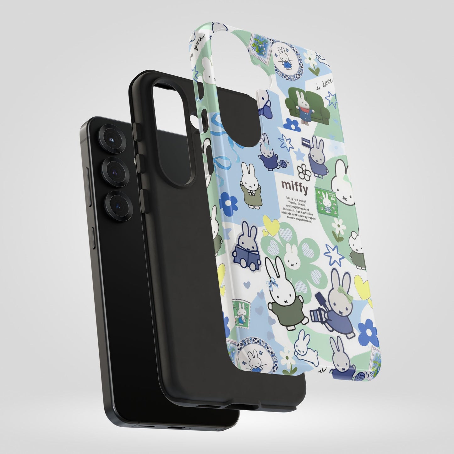 Cute Miffy Tough Phone Case - iPhone, Samsung Stylish Design for Bunny Lovers