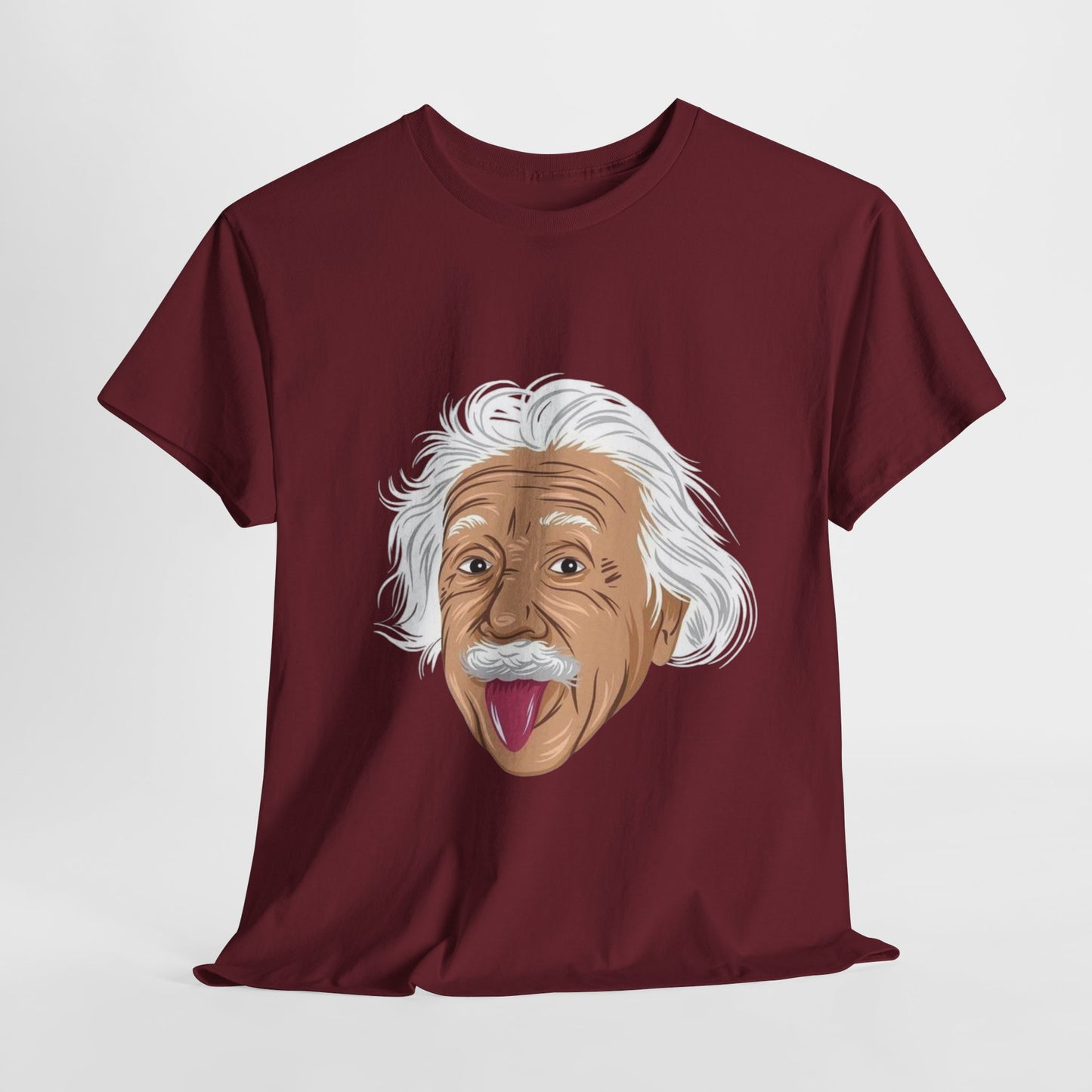Funny Einstein Unisex Heavy Cotton Tee - Perfect for Science Lovers and Gift Giving