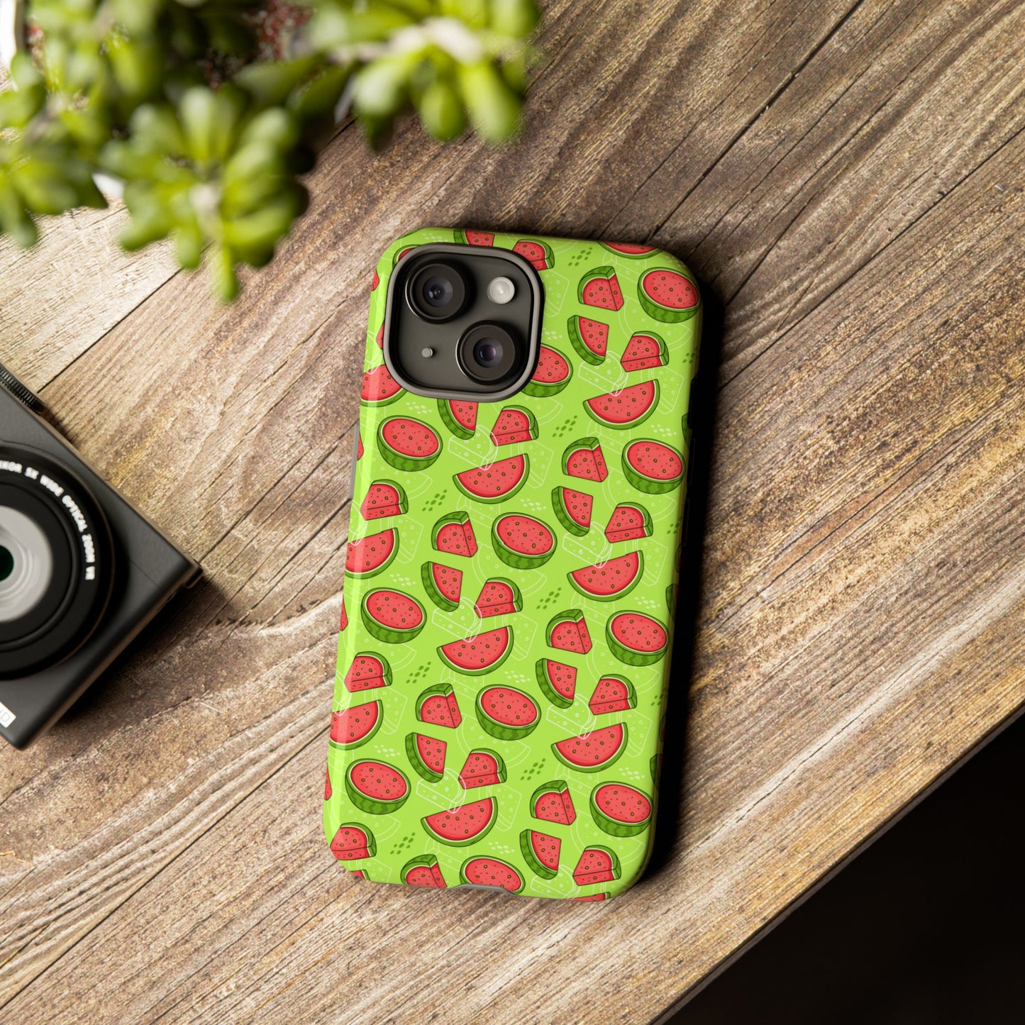 Watermelon Tough iPhone Case – Vibrant Fruit Phone Cover for Summer Vibes - Roe Creation