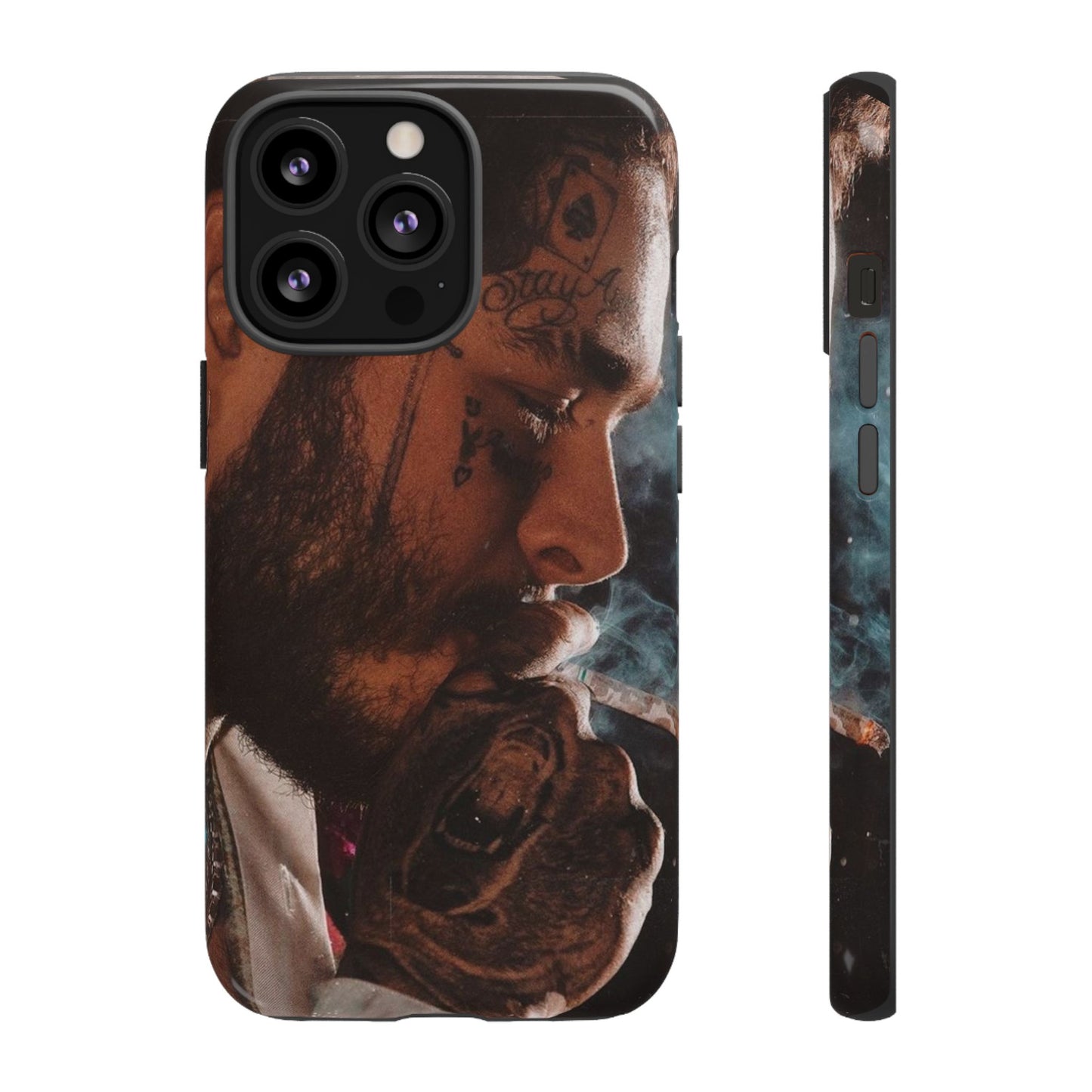 Post Malone Tough Cases for Fans - Artistic Phone Case with Smoky Vibe