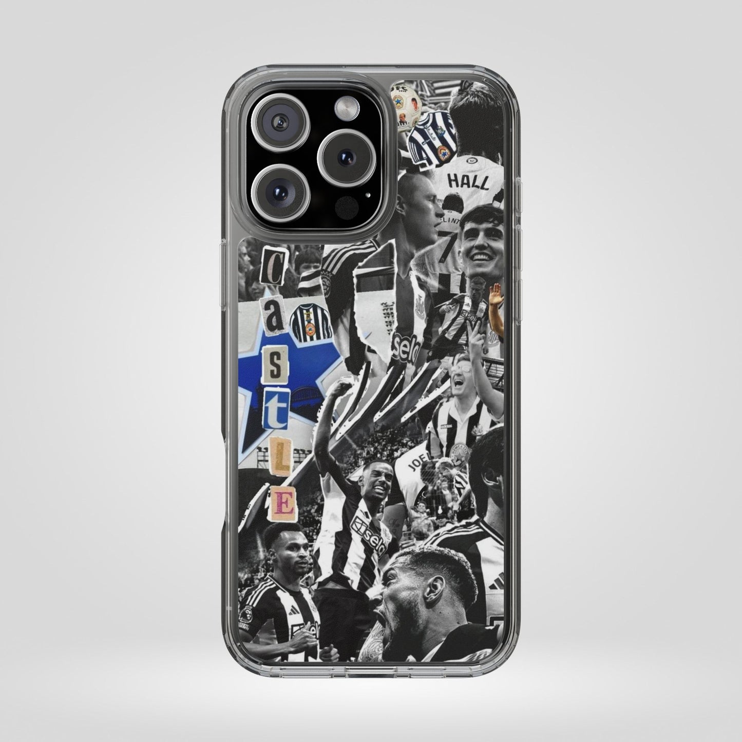 Newcastle United Clear iPhone Case - Fan Merchandise for Sports Enthusiasts